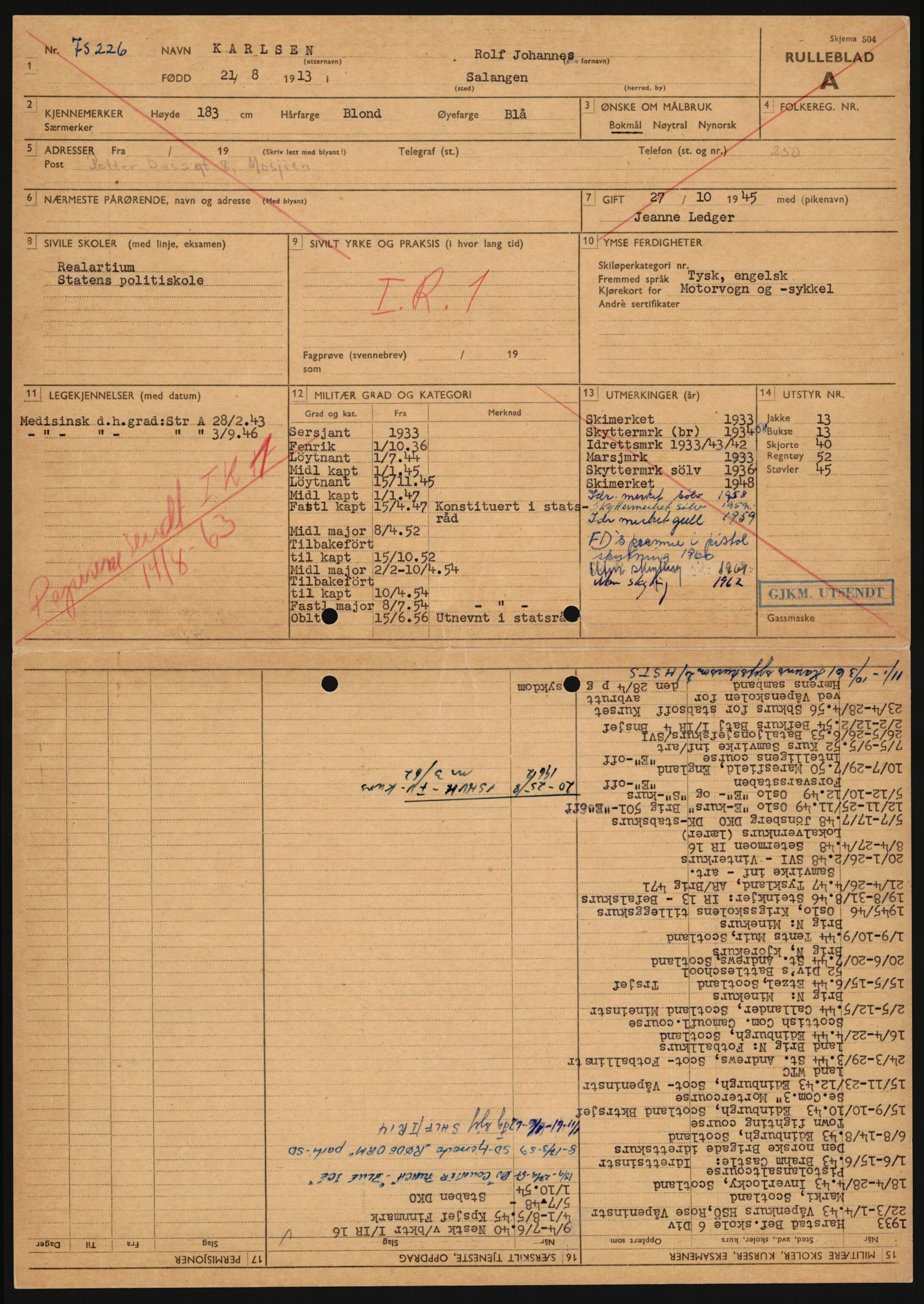 Forsvaret, Sør-Hålogaland landforsvar, AV/RA-RAFA-2552/P/Pa/L0302: Personellmapper for slettet personell, yrkesbefal og vernepliktig befal, født 1913-1916, 1932-1976, s. 89