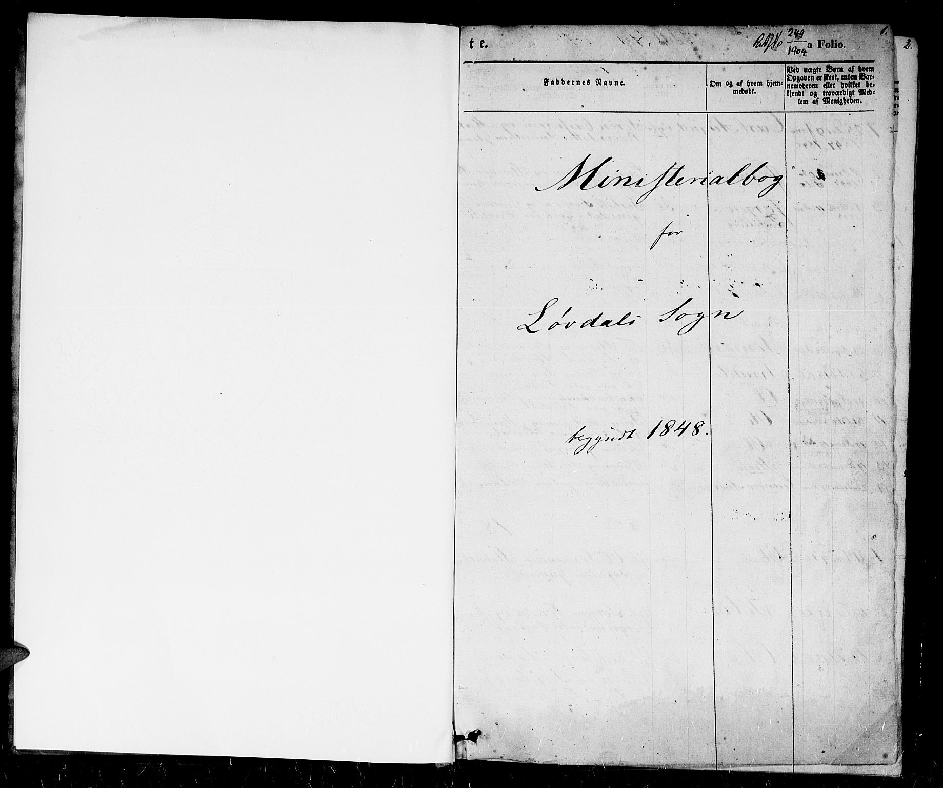 Holum sokneprestkontor, SAK/1111-0022/F/Fb/Fbb/L0002: Klokkerbok nr. B 2, 1847-1874, s. 1