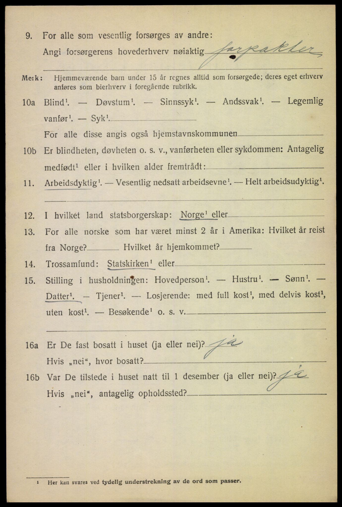 SAK, Folketelling 1920 for 1011 Randesund herred, 1920, s. 2281