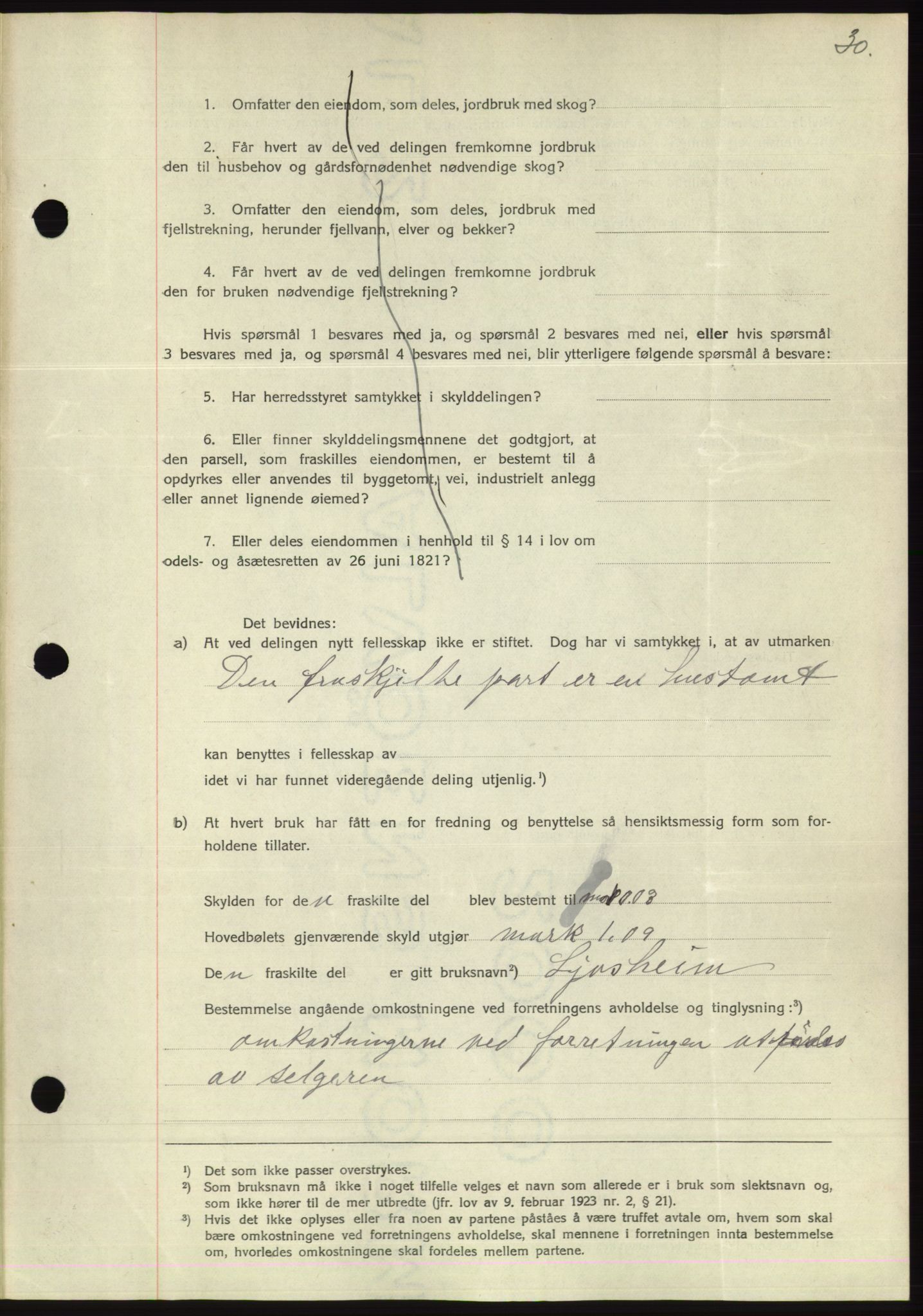 Søre Sunnmøre sorenskriveri, AV/SAT-A-4122/1/2/2C/L0063: Pantebok nr. 57, 1937-1937, Dagboknr: 594/1937