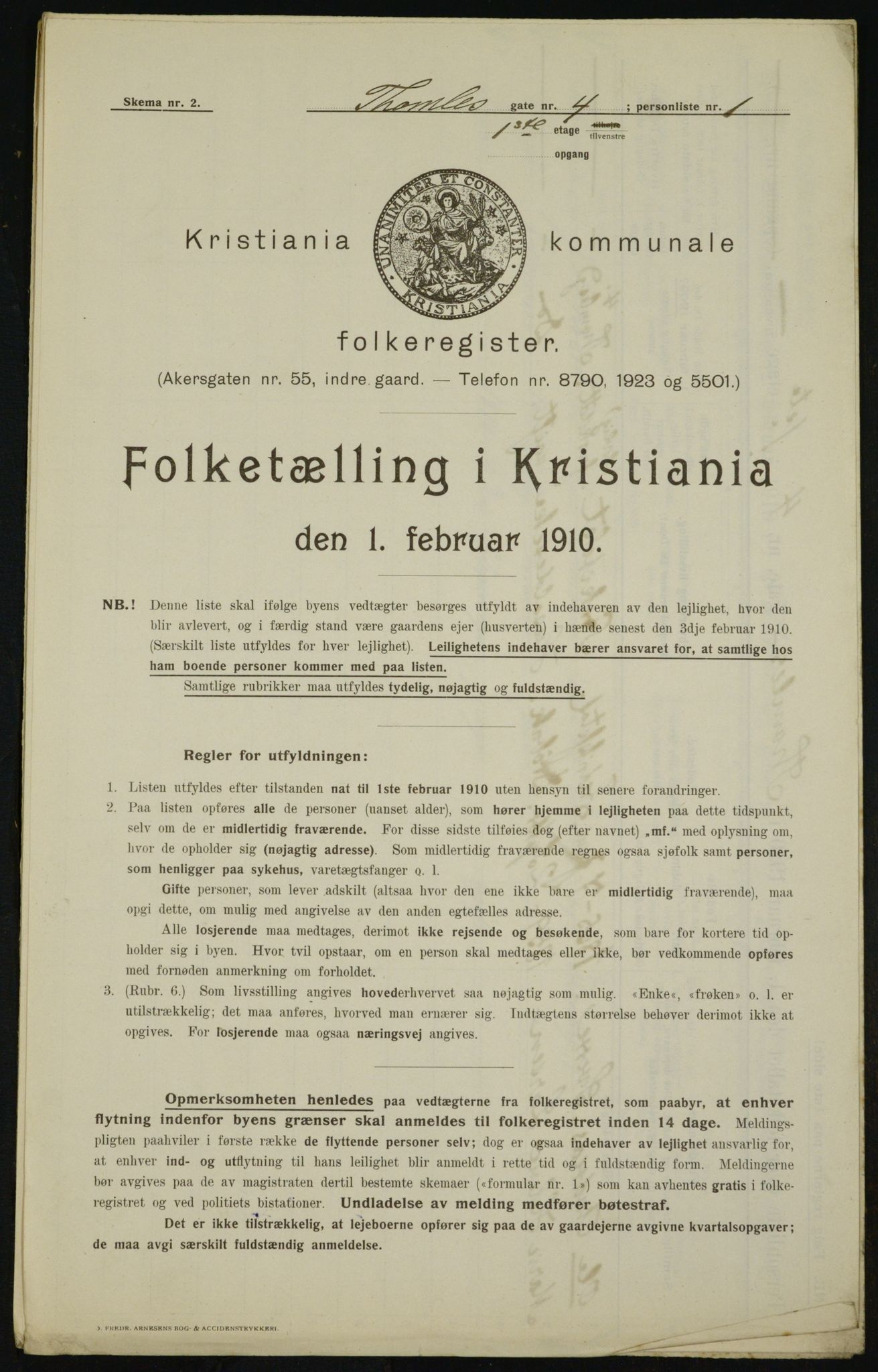 OBA, Kommunal folketelling 1.2.1910 for Kristiania, 1910, s. 103659