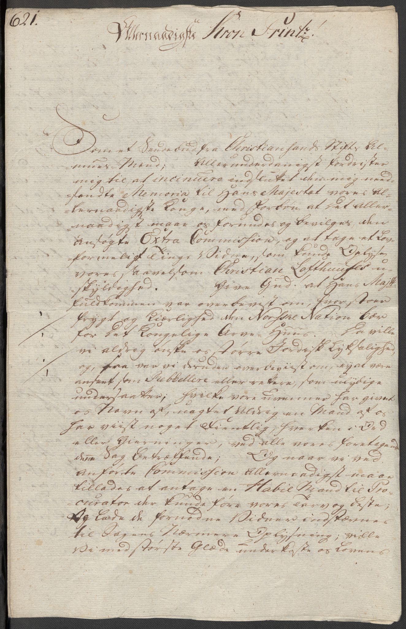 Danske Kanselli, Skapsaker, RA/EA-4061/F/L0102: Skap 16, pakke 7 VIII, 1787-1800, s. 121