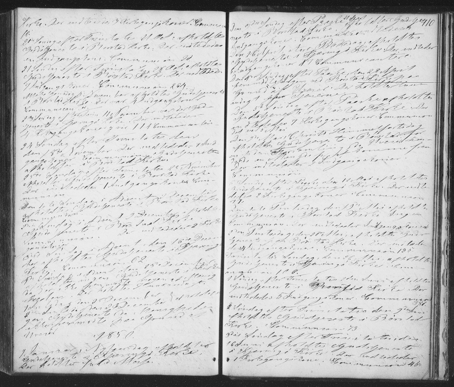 Ministerialprotokoller, klokkerbøker og fødselsregistre - Nordland, AV/SAT-A-1459/853/L0769: Ministerialbok nr. 853A08, 1836-1856, s. 410