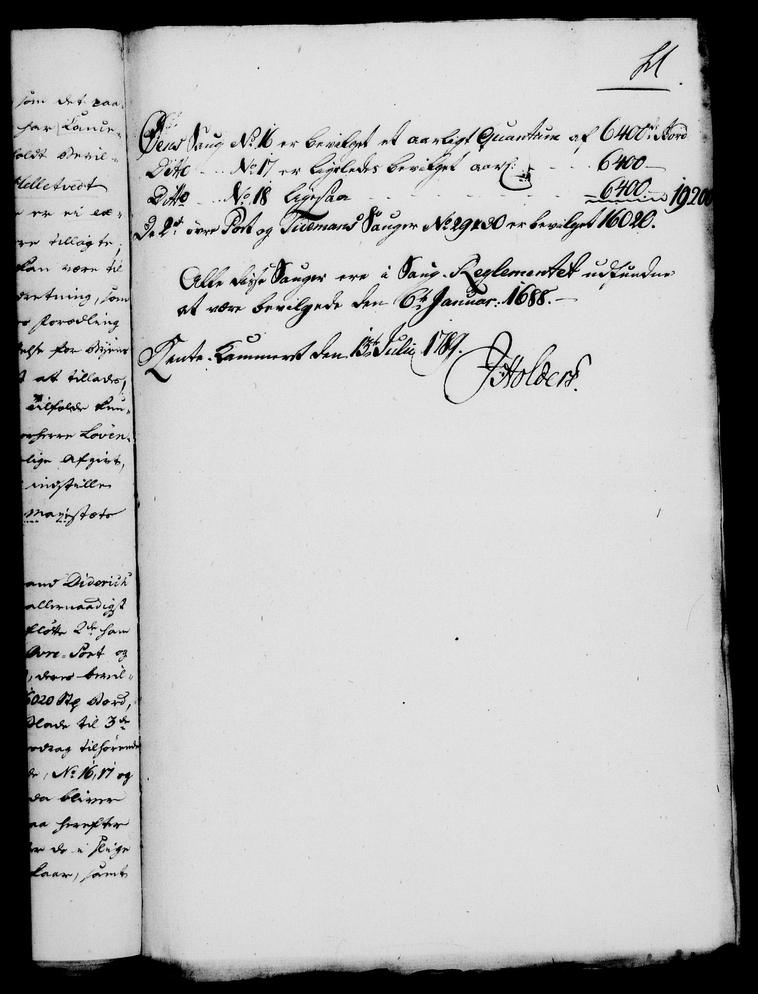 Rentekammeret, Kammerkanselliet, RA/EA-3111/G/Gf/Gfa/L0071: Norsk relasjons- og resolusjonsprotokoll (merket RK 52.71), 1789, s. 409
