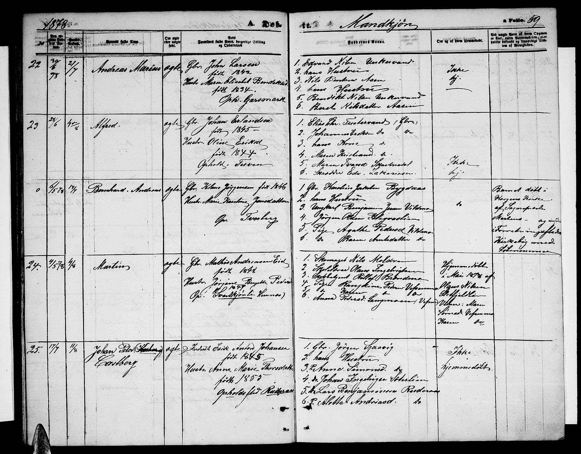 Ministerialprotokoller, klokkerbøker og fødselsregistre - Nordland, AV/SAT-A-1459/823/L0329: Klokkerbok nr. 823C01, 1865-1878, s. 59
