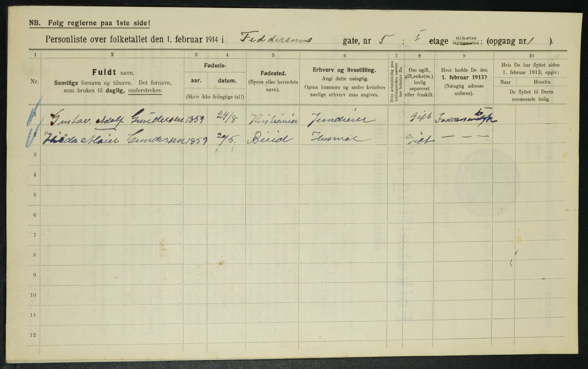 OBA, Kommunal folketelling 1.2.1914 for Kristiania, 1914, s. 24227