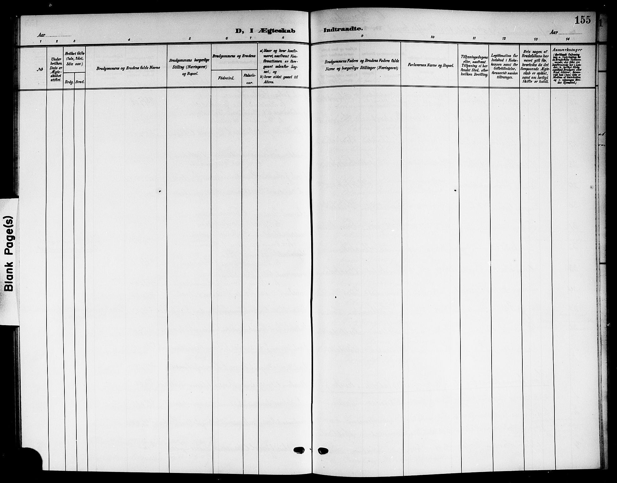 Solum kirkebøker, AV/SAKO-A-306/G/Gb/L0005: Klokkerbok nr. II 5, 1905-1914, s. 155