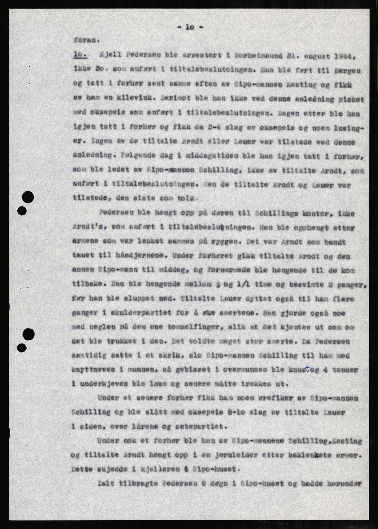 Forsvaret, Forsvarets overkommando II, AV/RA-RAFA-3915/D/Db/L0001: CI Questionaires. Tyske okkupasjonsstyrker i Norge. Tyskere., 1945-1946, s. 319