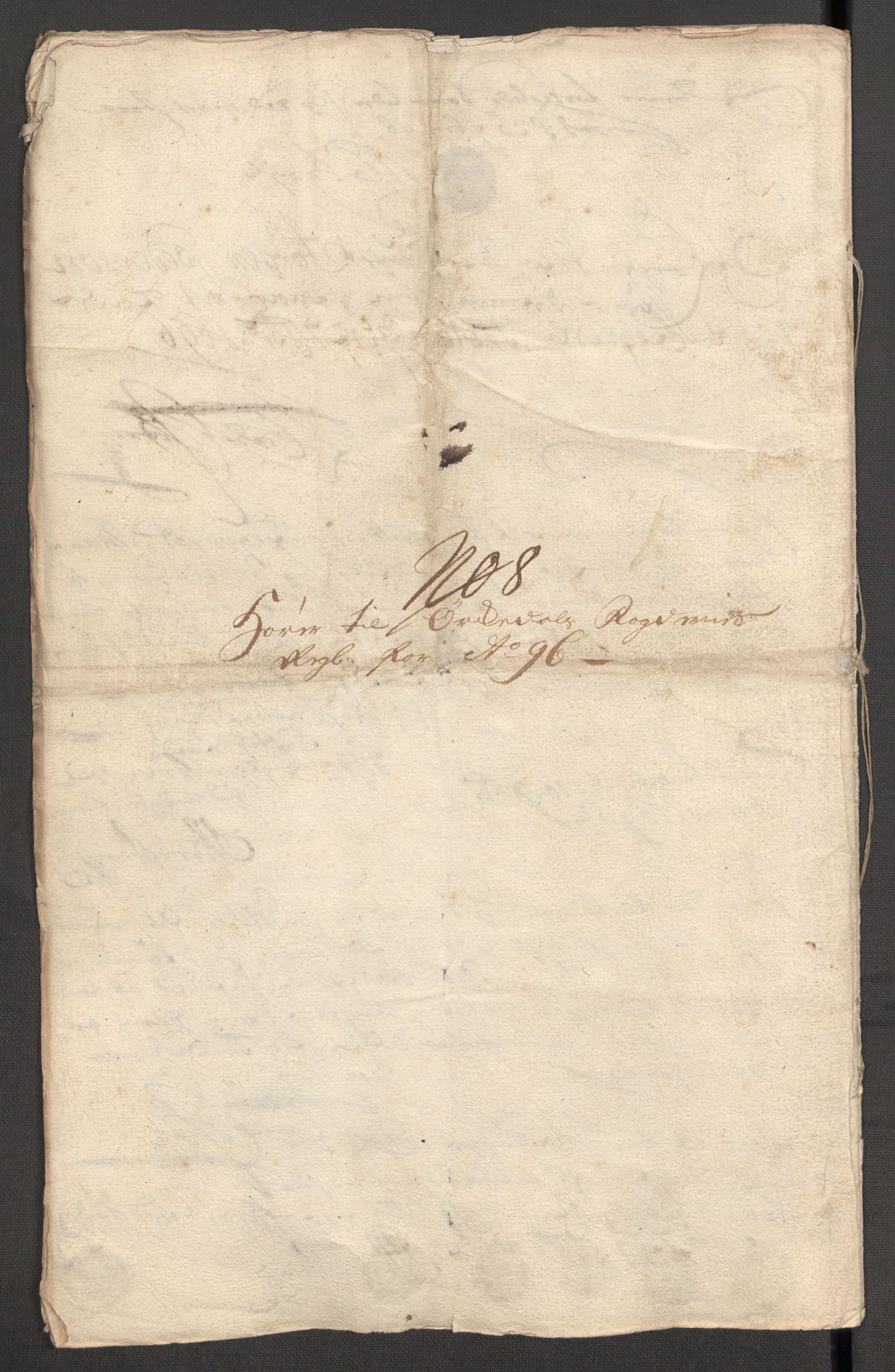 Rentekammeret inntil 1814, Reviderte regnskaper, Fogderegnskap, AV/RA-EA-4092/R60/L3946: Fogderegnskap Orkdal og Gauldal, 1696, s. 237