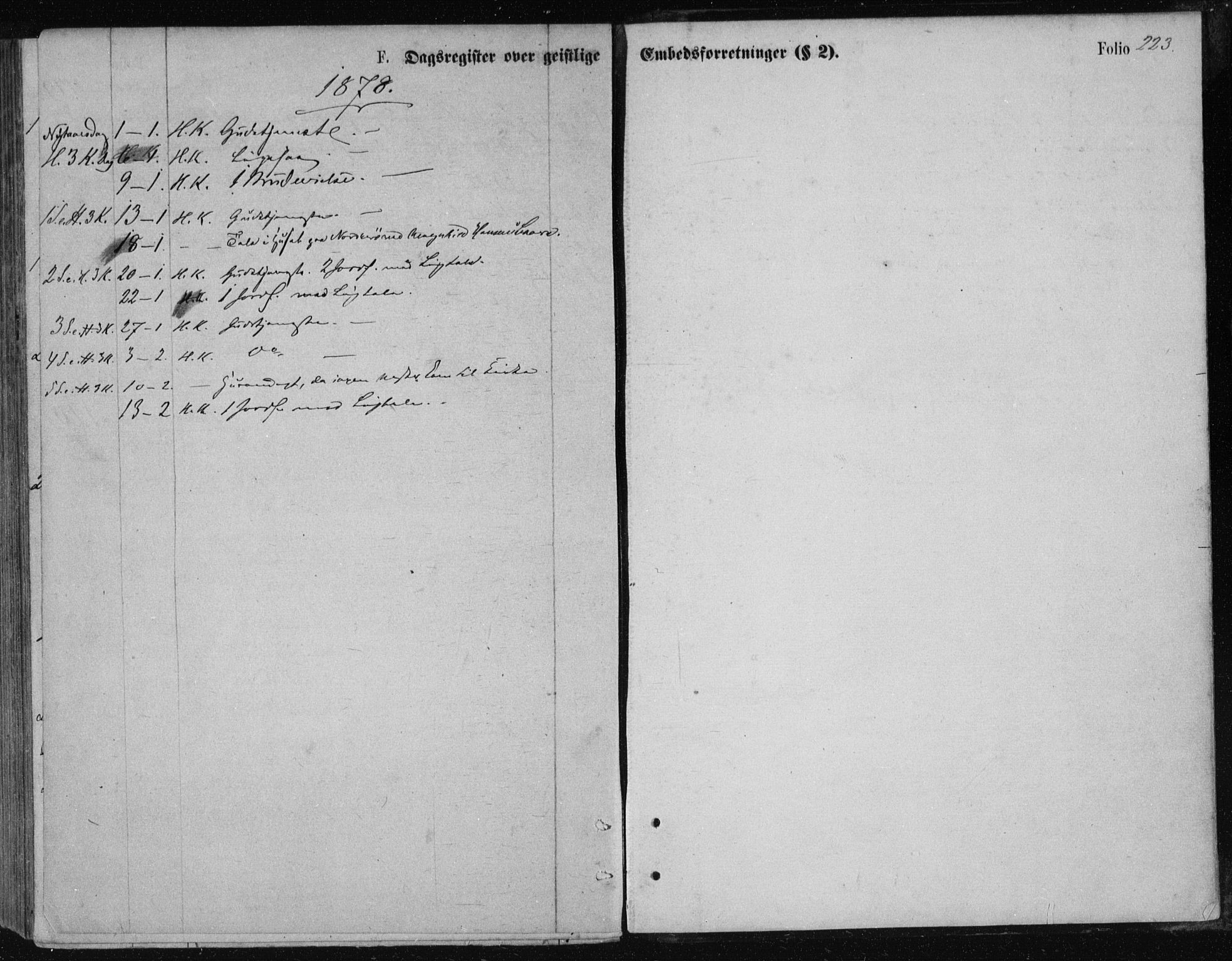 Ministerialprotokoller, klokkerbøker og fødselsregistre - Nordland, SAT/A-1459/834/L0506: Ministerialbok nr. 834A04, 1872-1878, s. 223