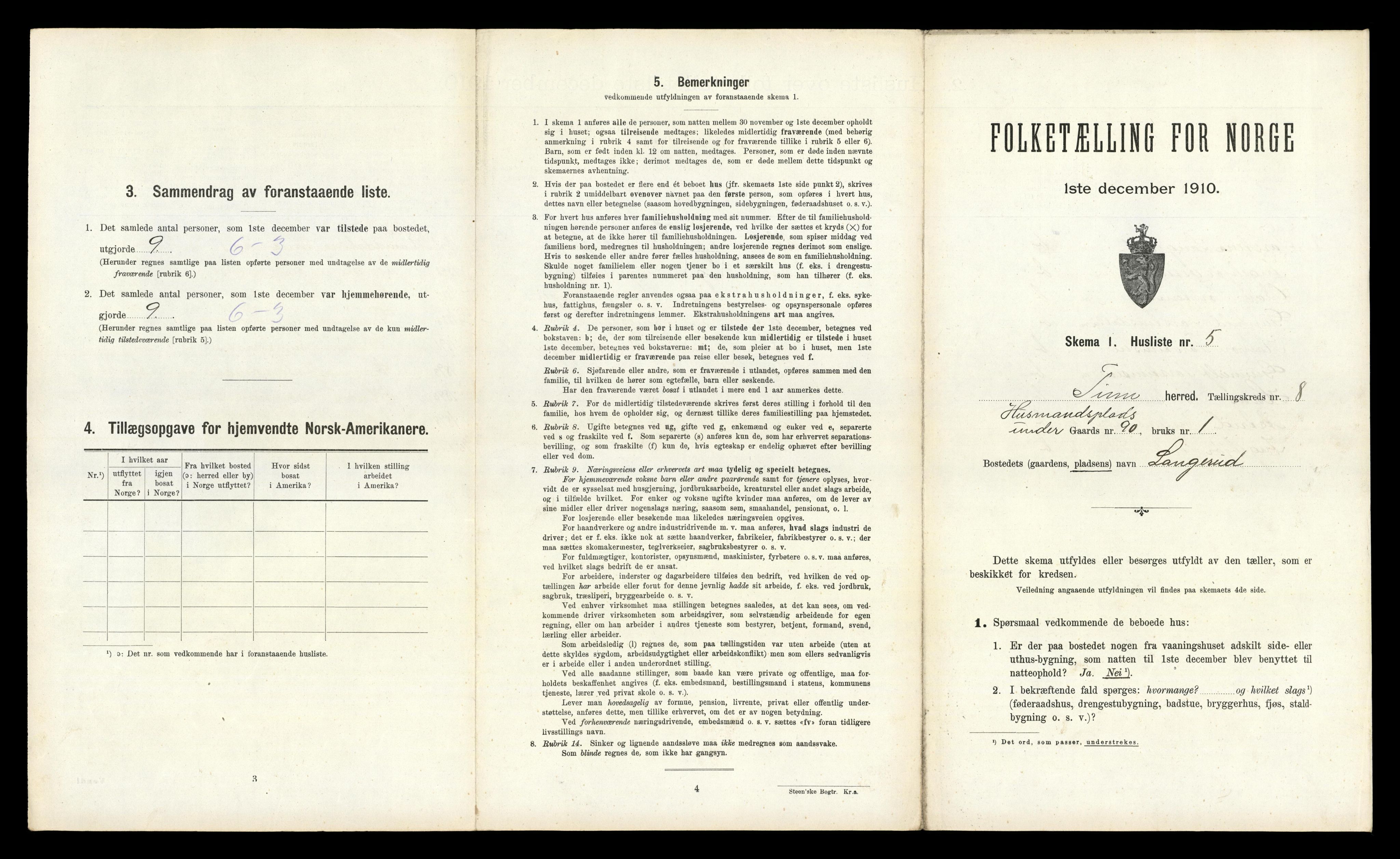 RA, Folketelling 1910 for 0826 Tinn herred, 1910, s. 591
