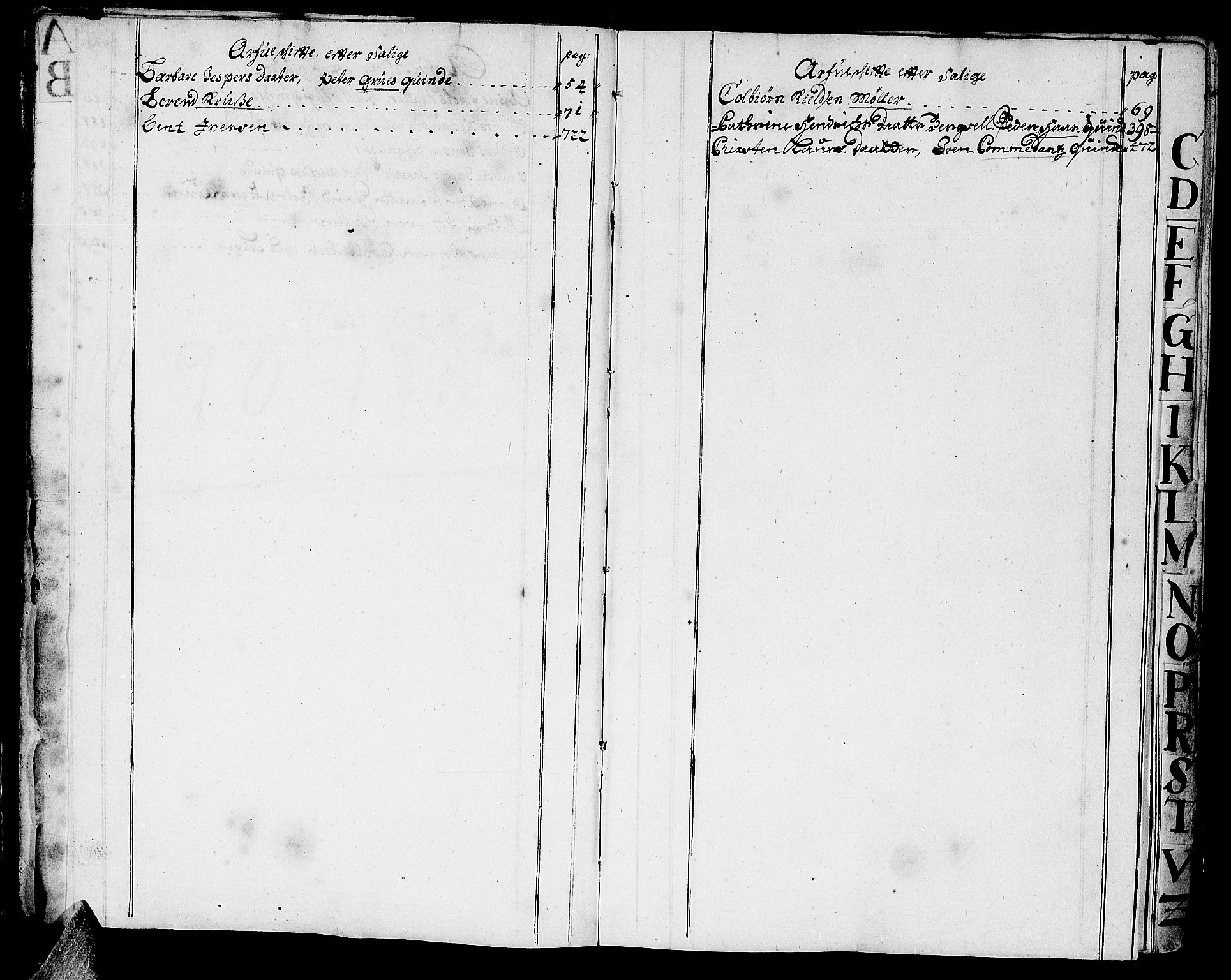 Røros Bergrett, AV/SAT-A-0024/3/3A/L0001: Skifteprotokoll, 1690-1702