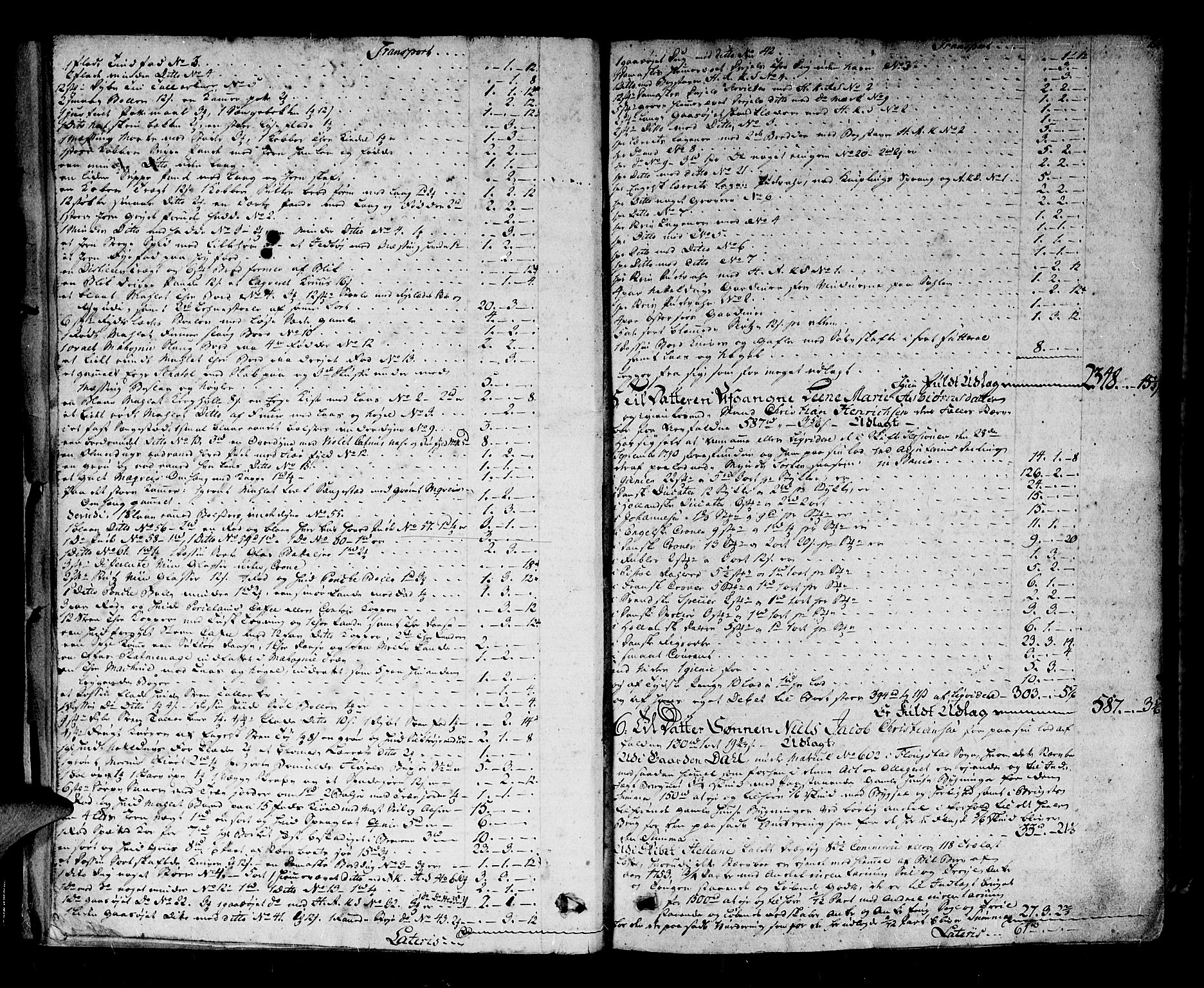 Nedenes sorenskriveri før 1824, SAK/1221-0007/H/Hc/L0041: Skifteprotokoll med register nr 28, 1791-1795, s. 1b-2a