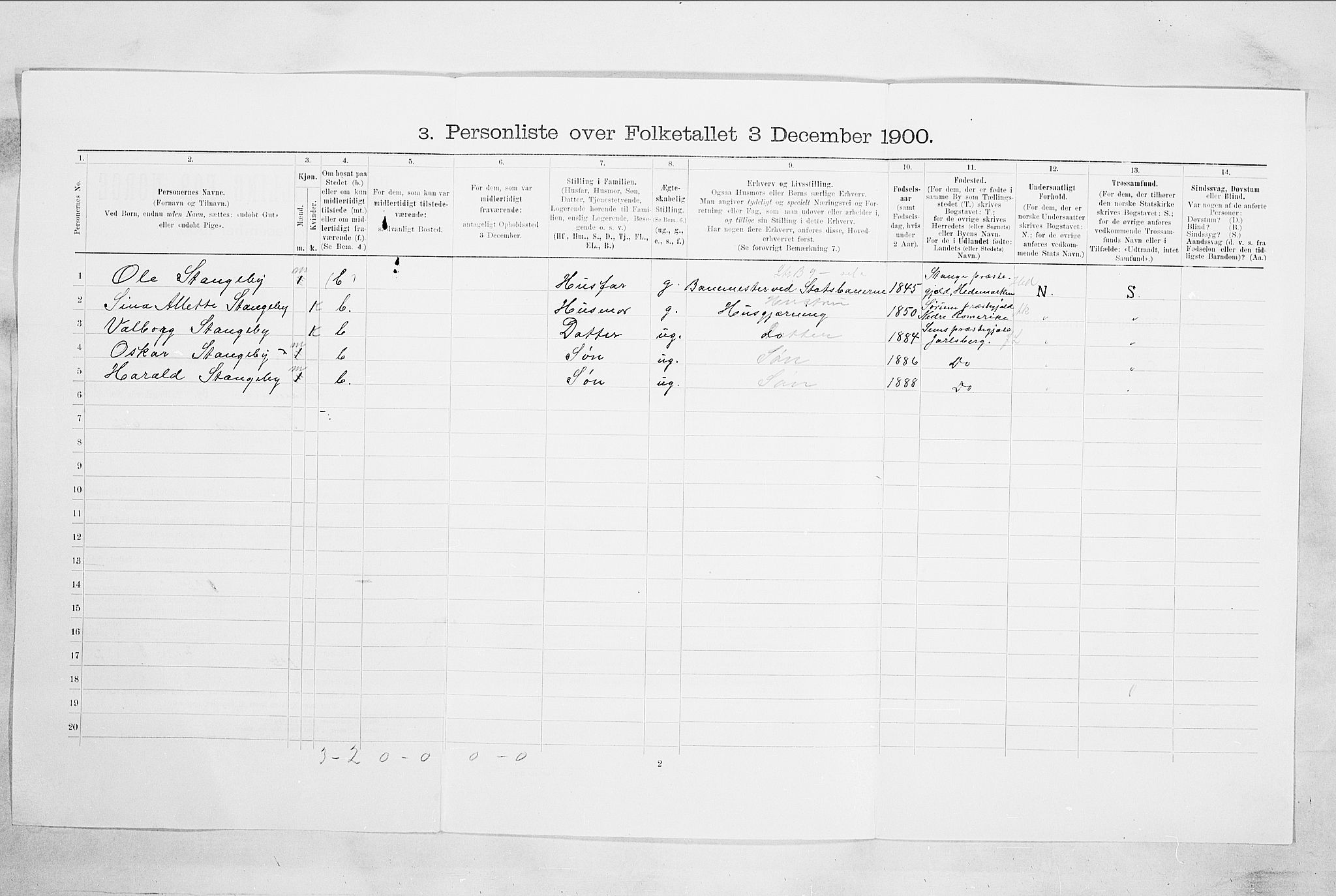 RA, Folketelling 1900 for 0602 Drammen kjøpstad, 1900, s. 7819