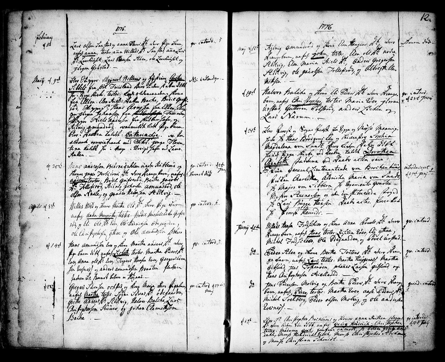 Rygge prestekontor Kirkebøker, SAO/A-10084b/F/Fa/L0002: Ministerialbok nr. 2, 1771-1814, s. 12