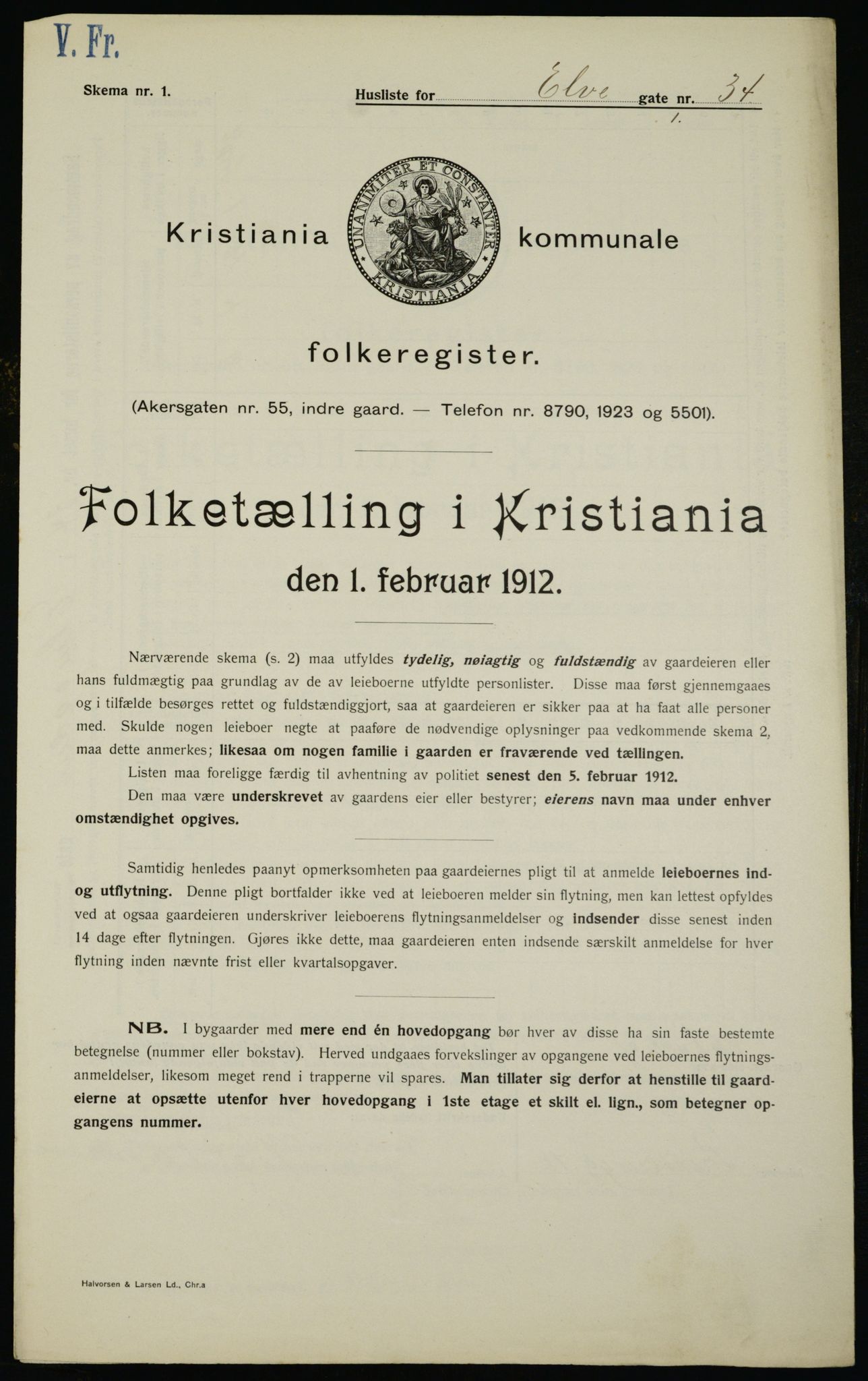 OBA, Kommunal folketelling 1.2.1912 for Kristiania, 1912, s. 20940