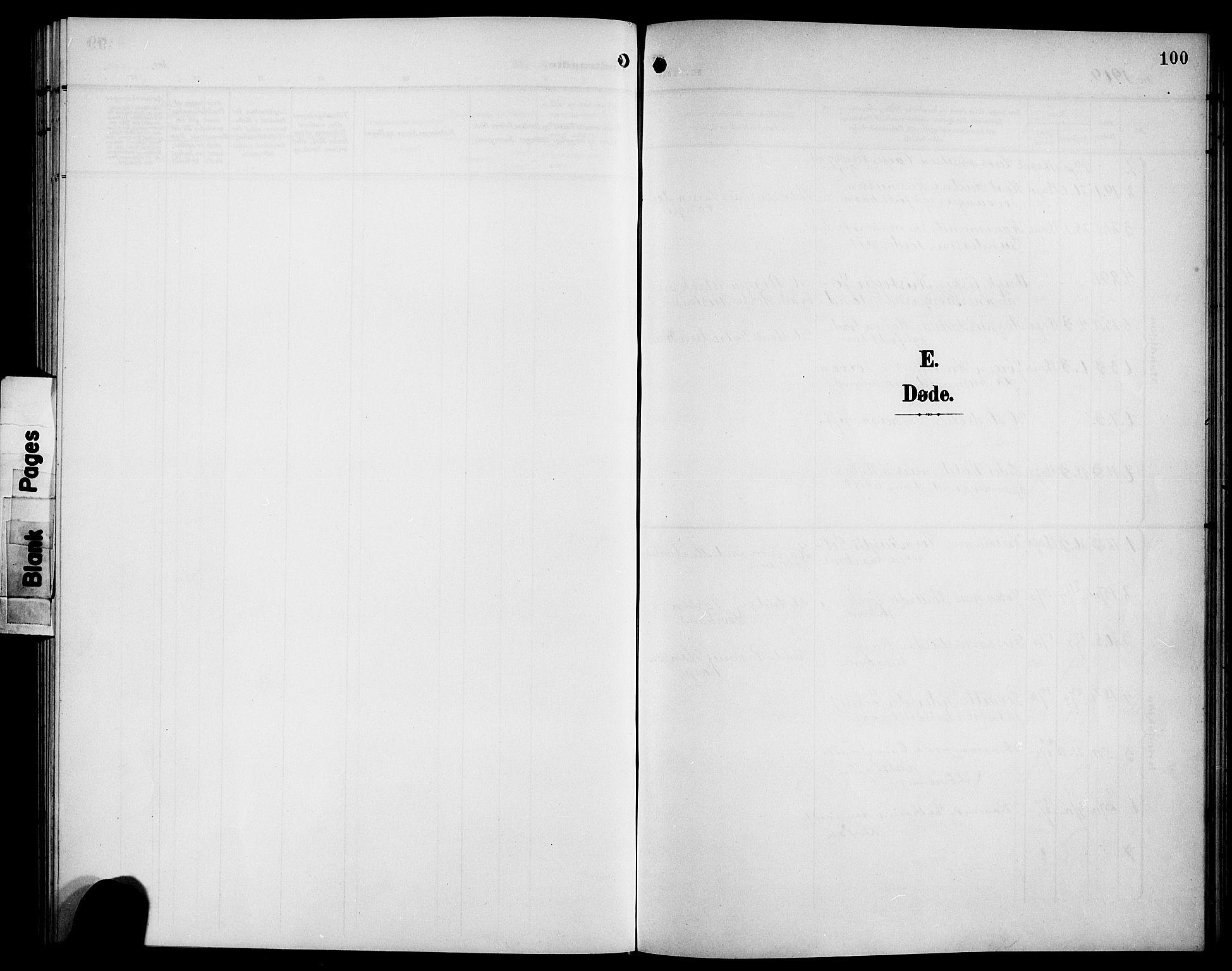 Bremanger sokneprestembete, SAB/A-82201/H/Hab/Habc/L0001: Klokkerbok nr. C 1, 1908-1919, s. 100