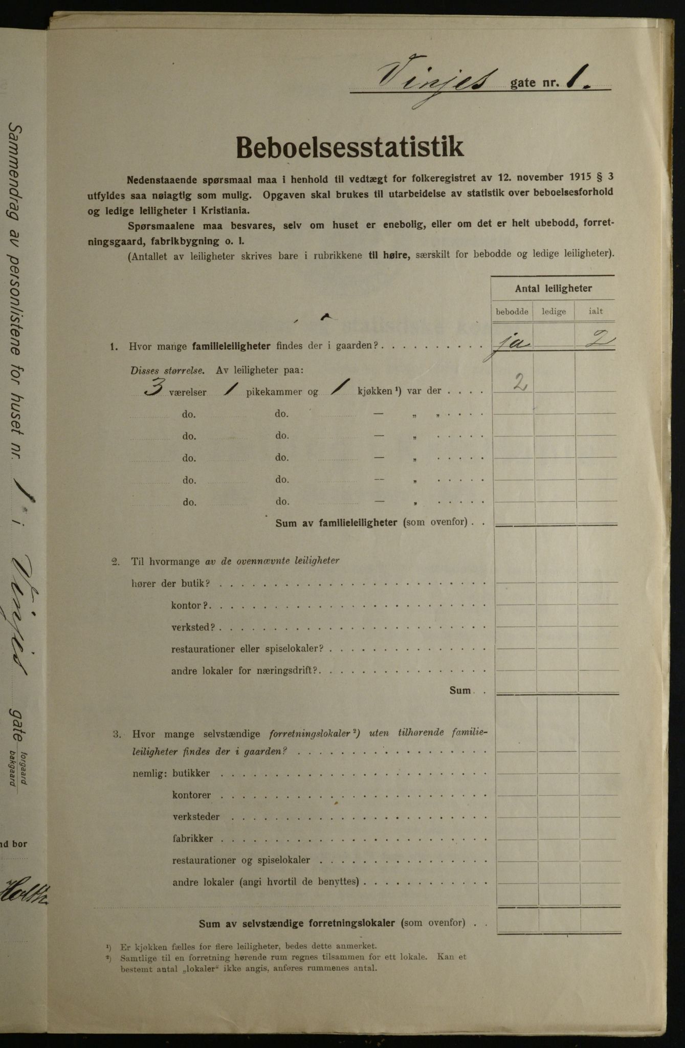 OBA, Kommunal folketelling 1.12.1923 for Kristiania, 1923, s. 3979