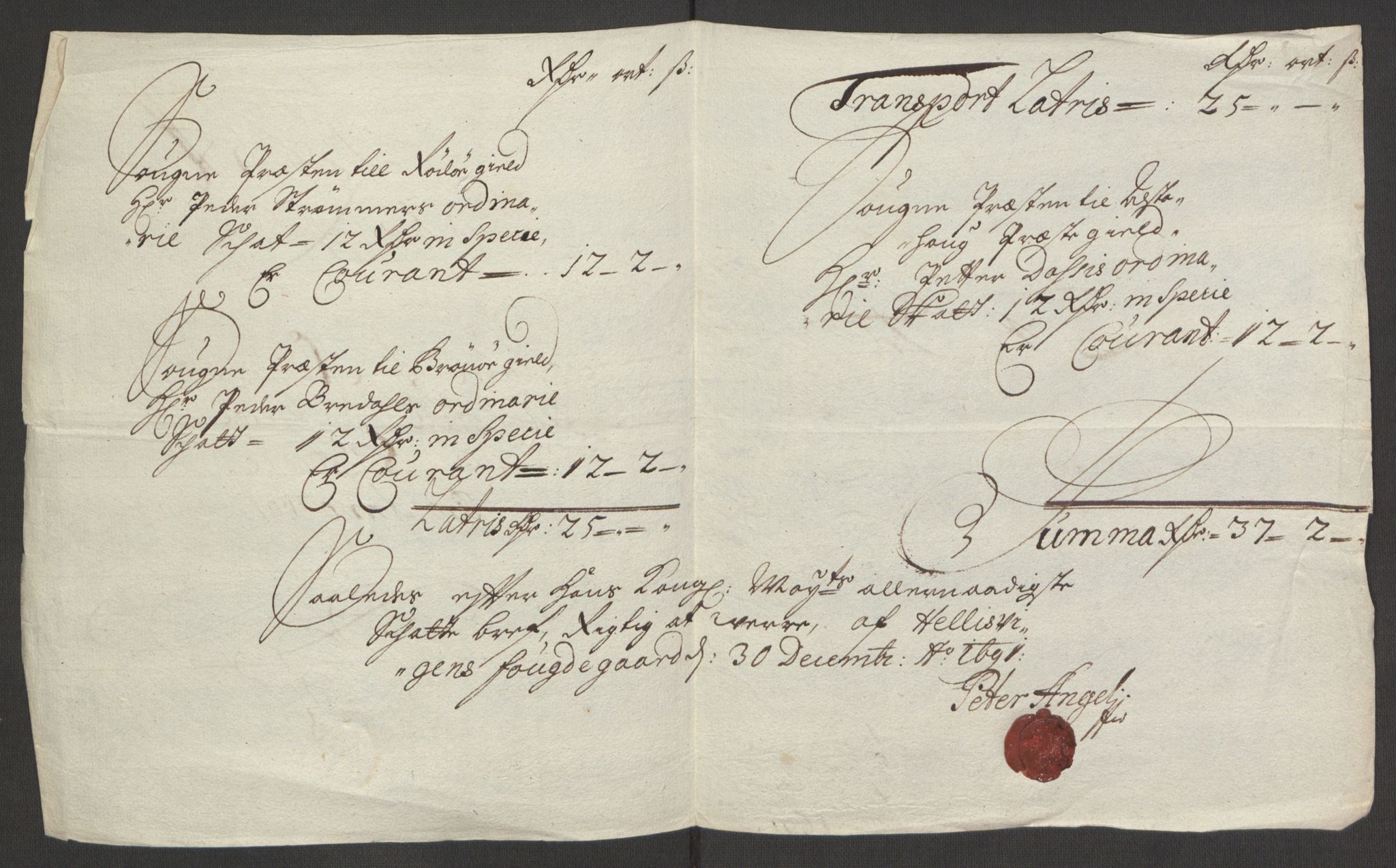 Rentekammeret inntil 1814, Reviderte regnskaper, Fogderegnskap, RA/EA-4092/R65/L4504: Fogderegnskap Helgeland, 1691-1692, s. 145