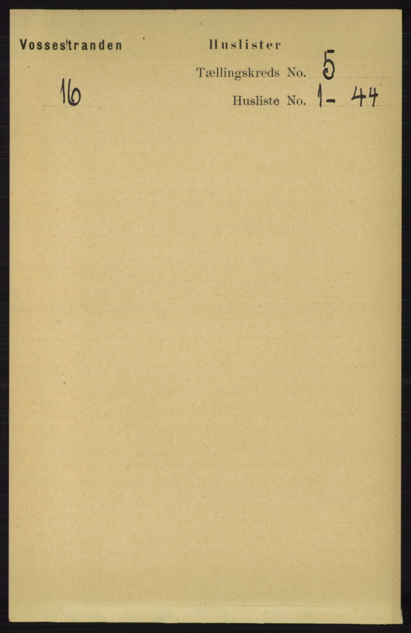 RA, Folketelling 1891 for 1236 Vossestrand herred, 1891, s. 1850