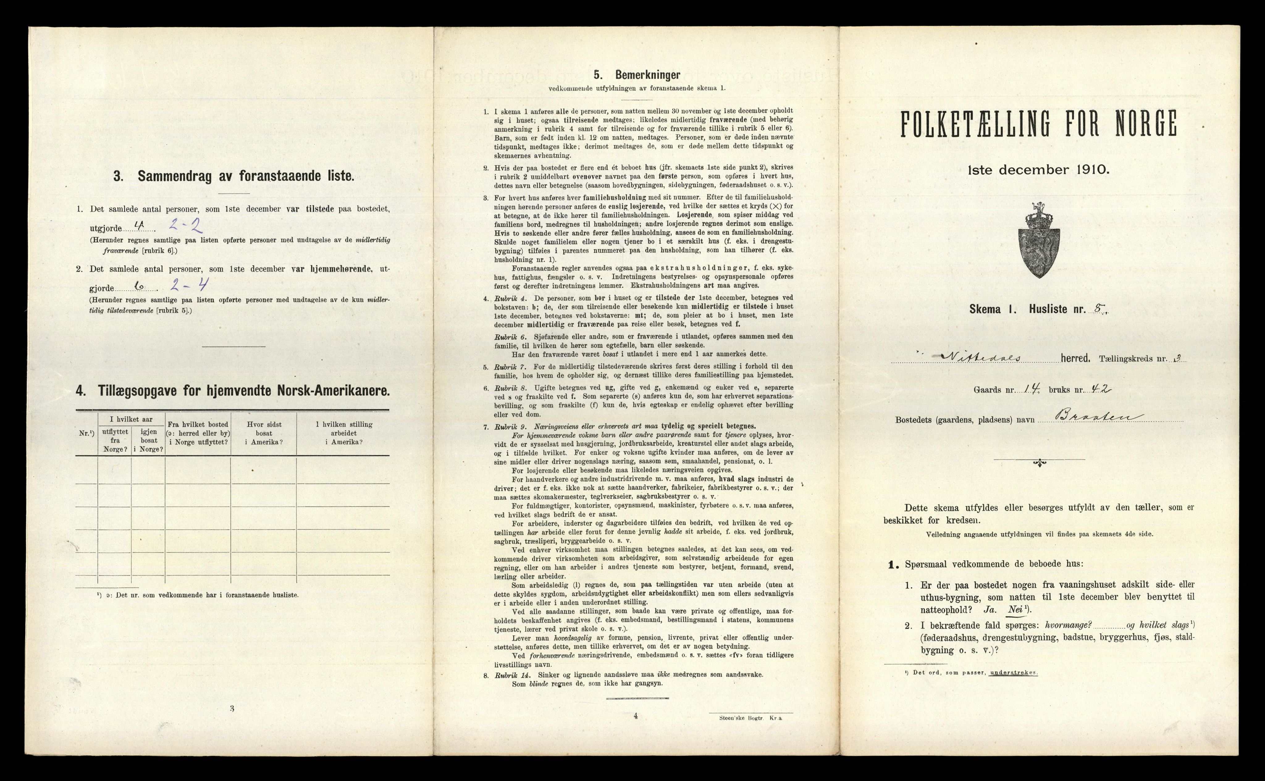 RA, Folketelling 1910 for 0233 Nittedal herred, 1910, s. 455