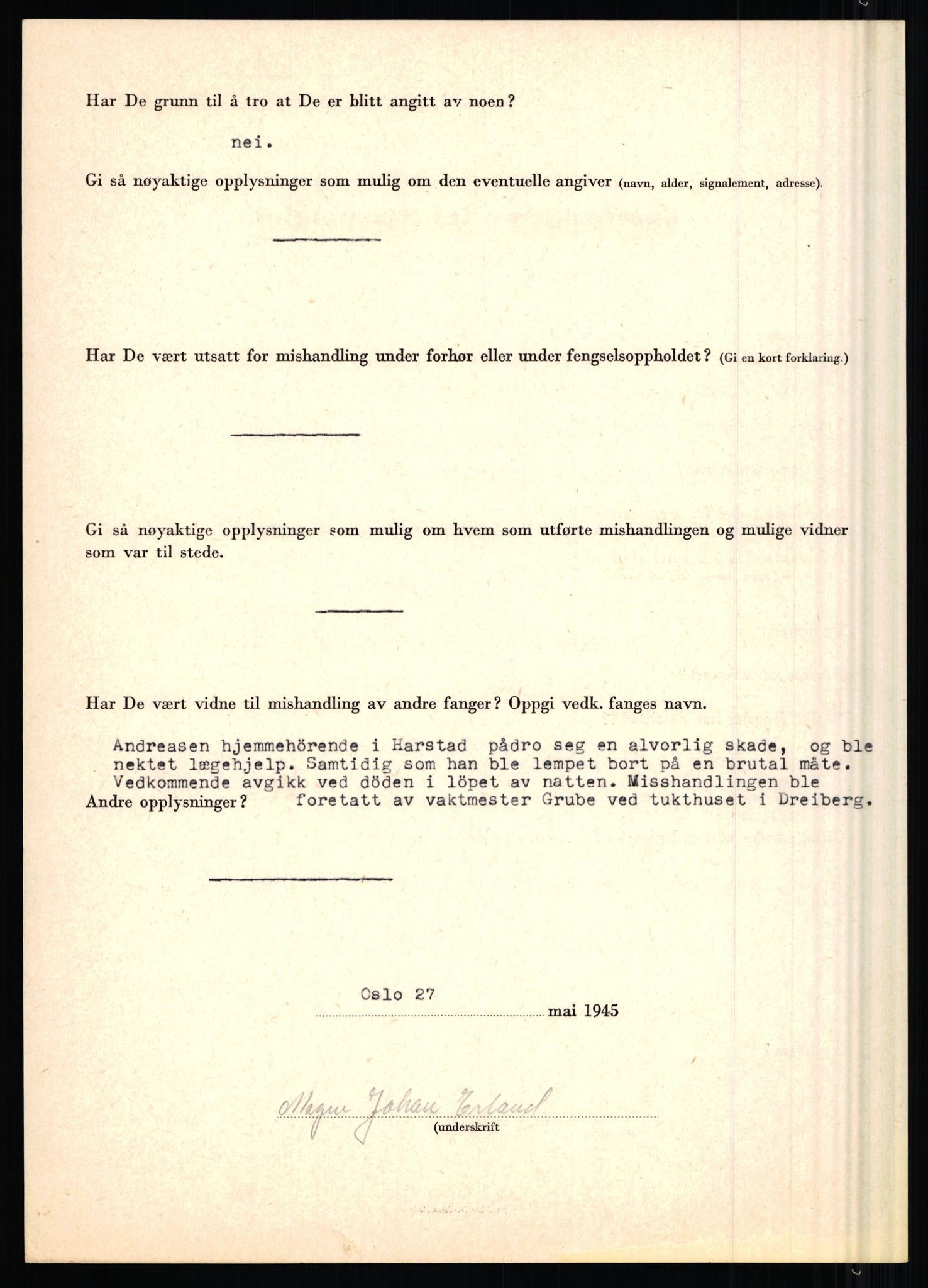 Rikspolitisjefen, AV/RA-S-1560/L/L0004: Eriksen, Alf - Geving, Øivind, 1940-1945, s. 166