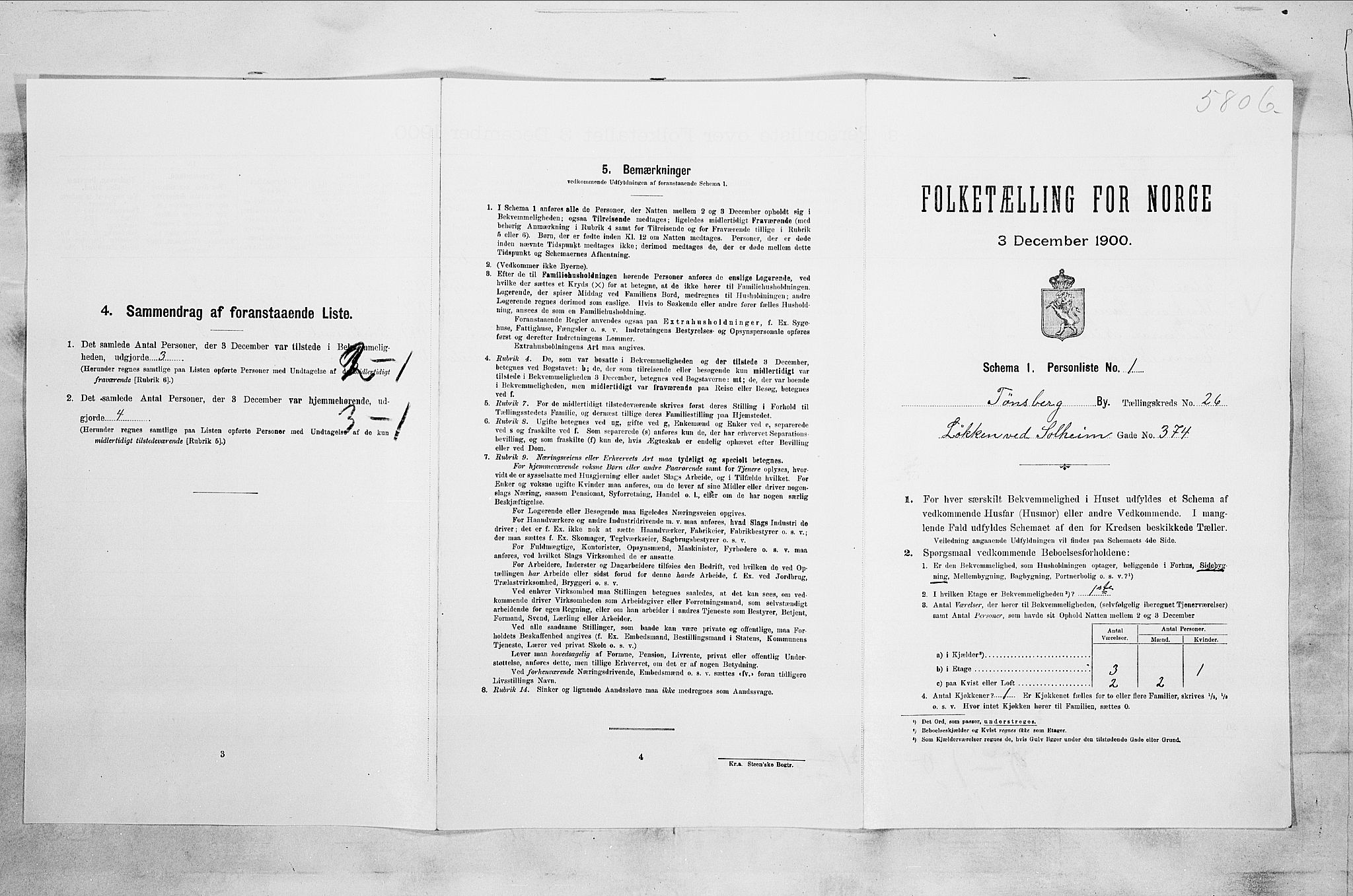 RA, Folketelling 1900 for 0705 Tønsberg kjøpstad, 1900, s. 4170