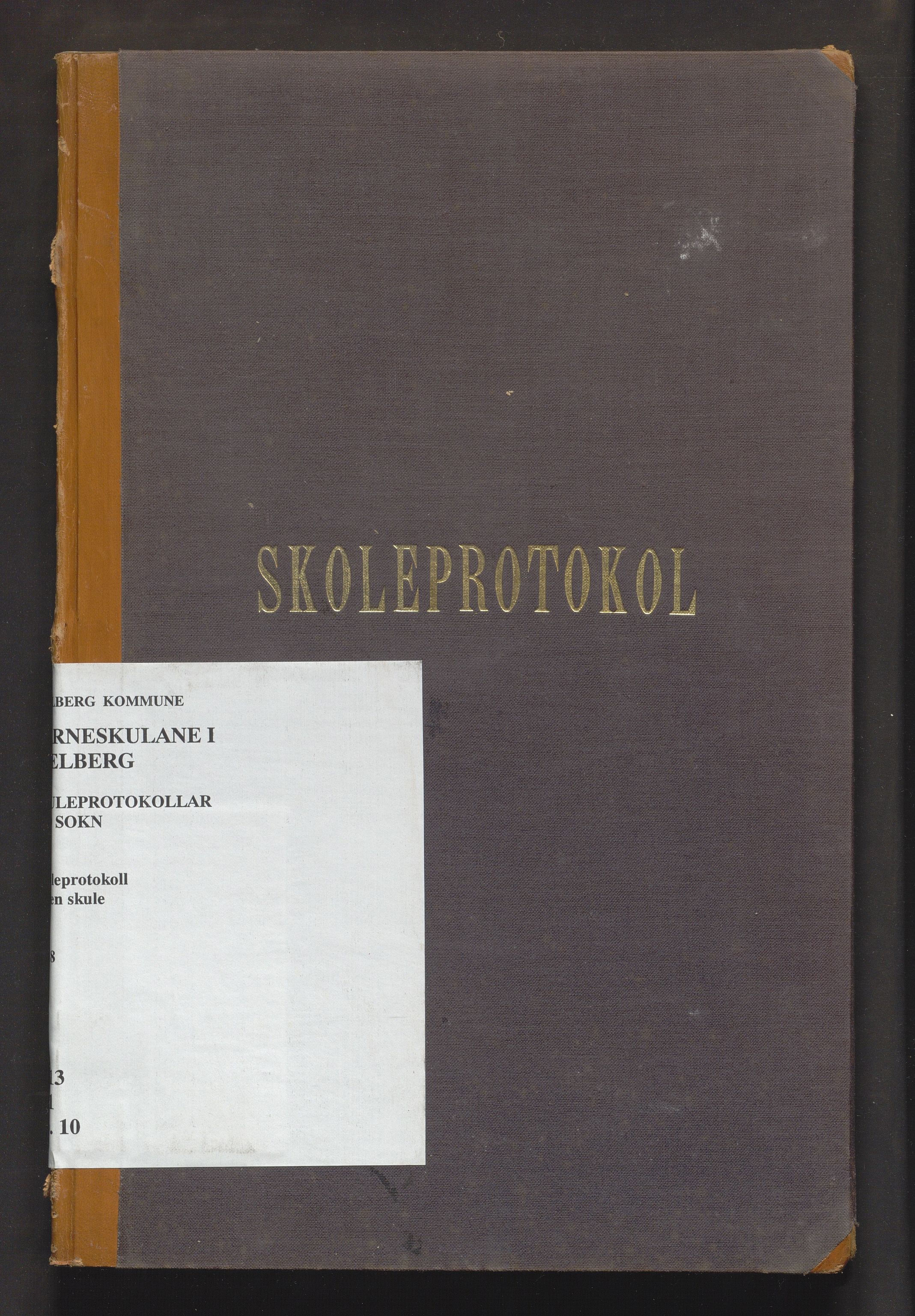 Fjelberg kommune. Barneskulane, IKAH/1213-231/F/Fb/L0010: Skuleprotokoll for Valen skule, 1918