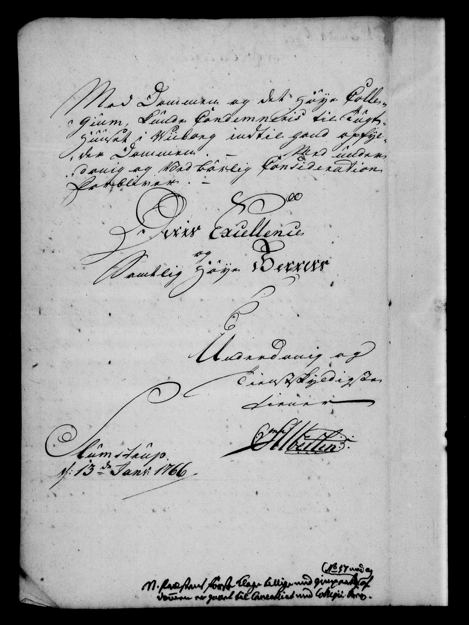 Generalkirkeinspektionskollegiet, DRA/A-0008/F4-08/F4-08-12: Indkomne sager, 1765-1766