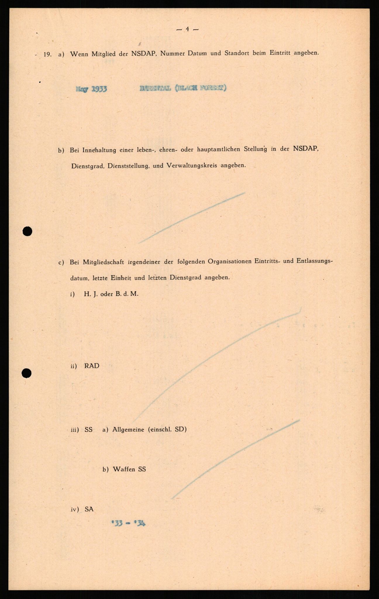 Forsvaret, Forsvarets overkommando II, AV/RA-RAFA-3915/D/Db/L0016: CI Questionaires. Tyske okkupasjonsstyrker i Norge. Tyskere., 1945-1946, s. 695