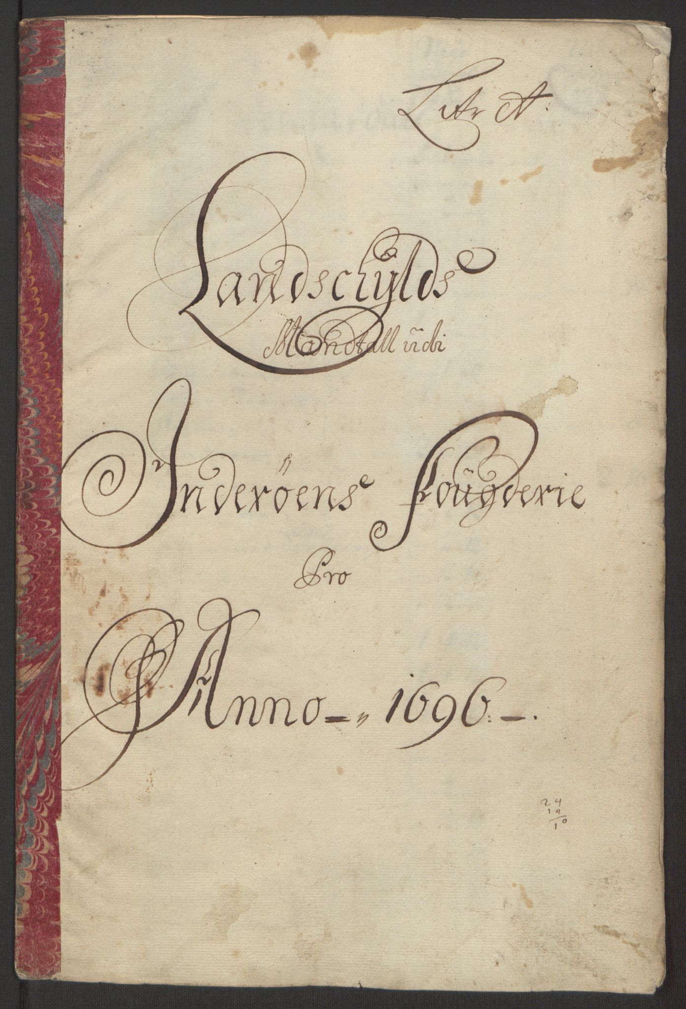 Rentekammeret inntil 1814, Reviderte regnskaper, Fogderegnskap, AV/RA-EA-4092/R63/L4309: Fogderegnskap Inderøy, 1695-1697, s. 126