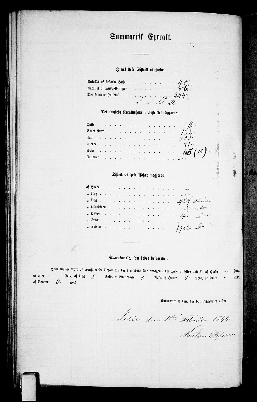 RA, Folketelling 1865 for 0829P Kviteseid prestegjeld, 1865, s. 104