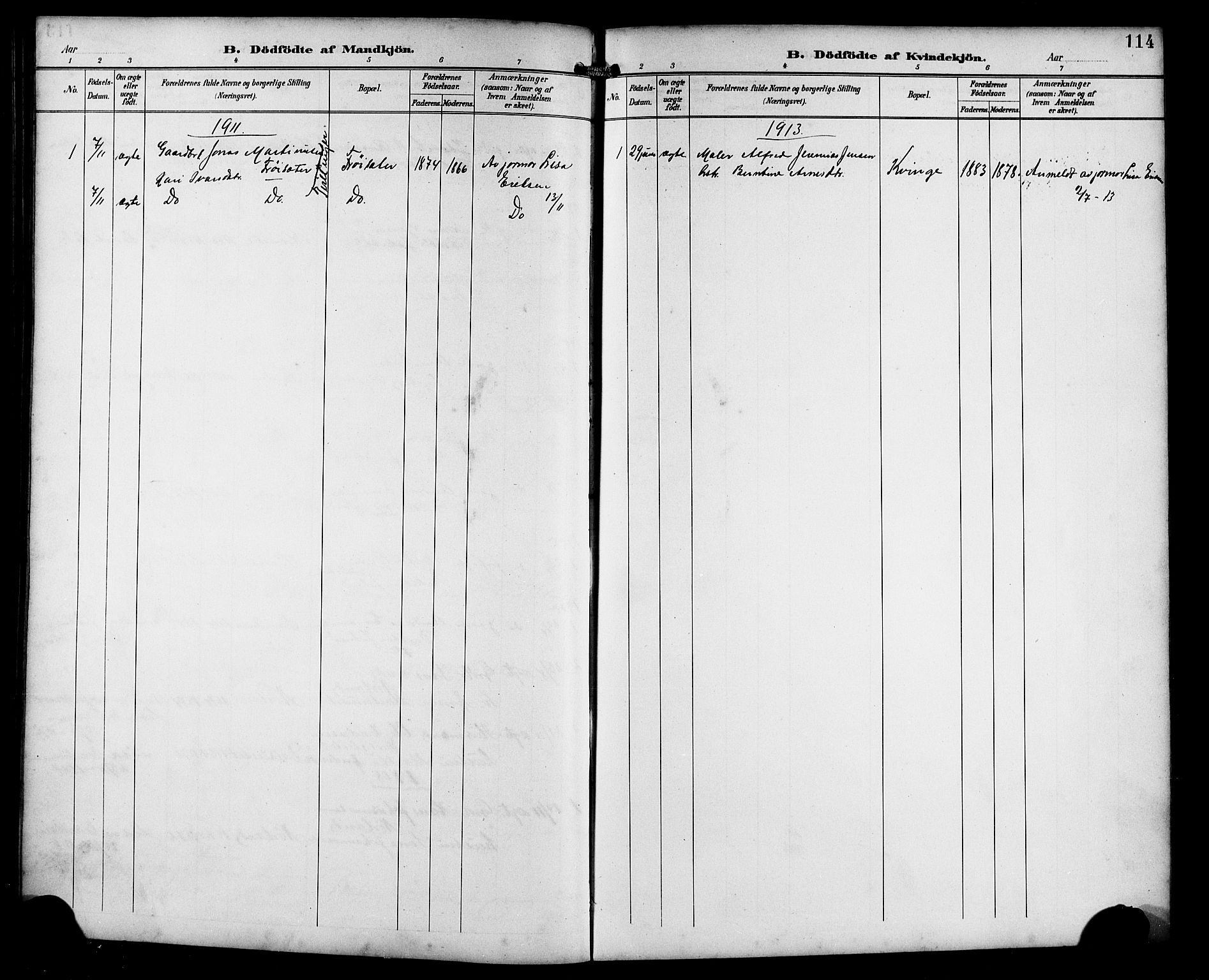 Masfjorden Sokneprestembete, SAB/A-77001: Klokkerbok nr. B 1, 1892-1913, s. 114