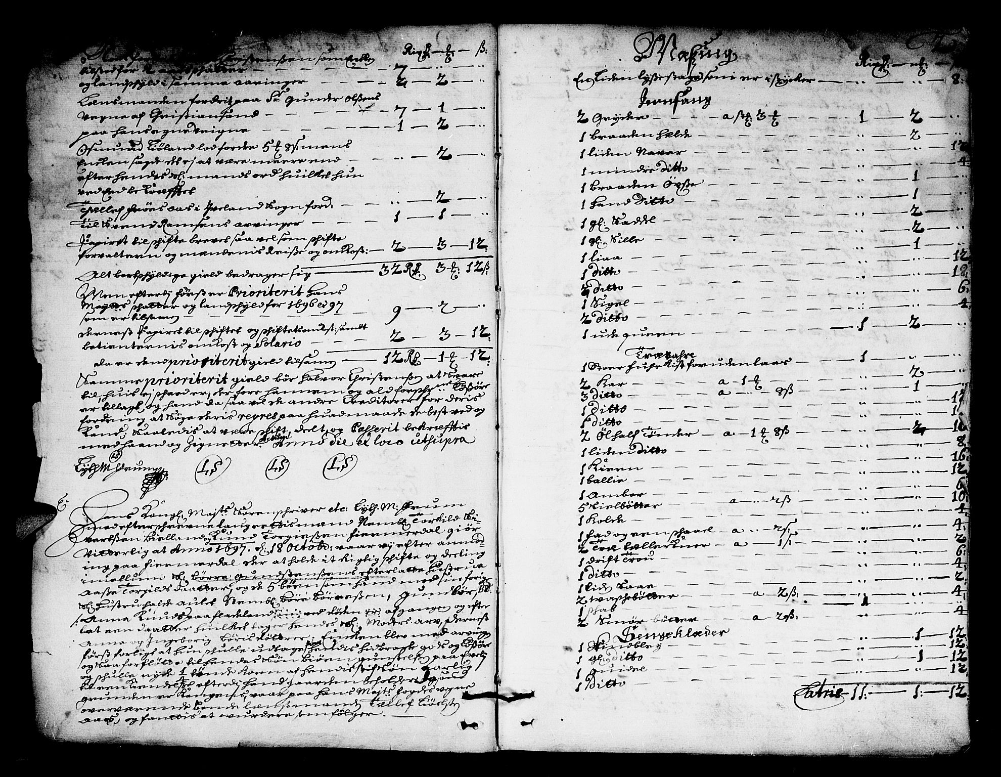 Østre Råbyggelag sorenskriveri, SAK/1221-0016/H/Hc/L0001: Skifteprotokoll nr 1 med register, 1697-1701, s. 1b-2a