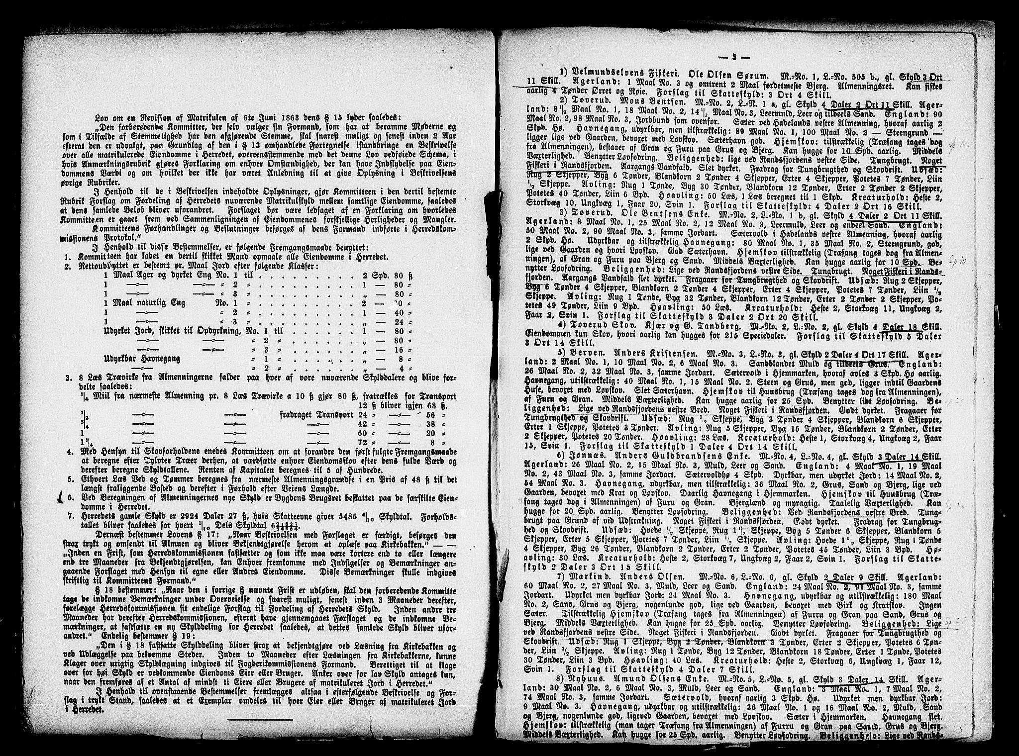 Matrikkelrevisjonen av 1863, RA/S-1530/F/Fe/L0083: Gran (Brandbu), 1863, s. 2-3