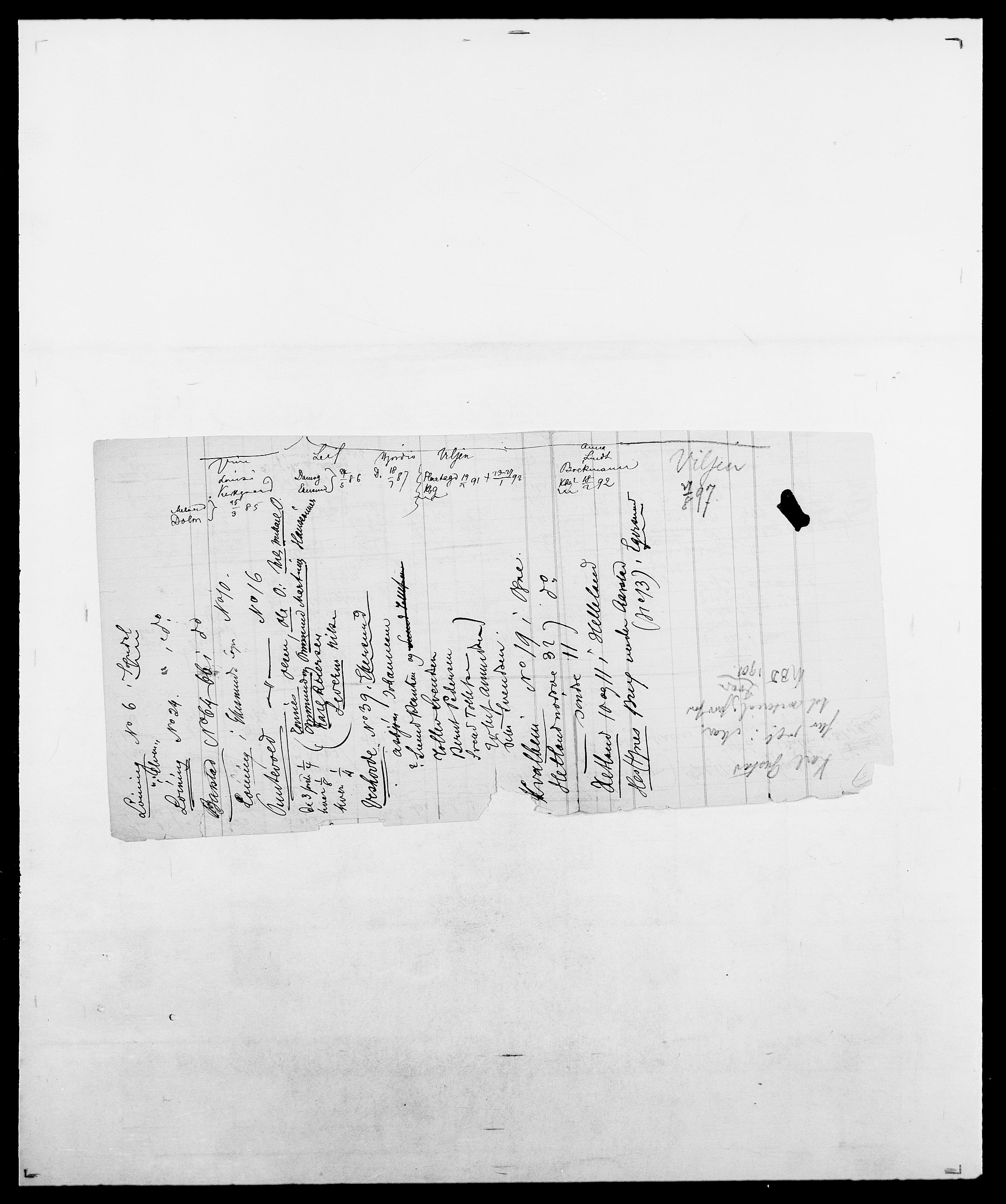 Delgobe, Charles Antoine - samling, SAO/PAO-0038/D/Da/L0031: de Place - Raaum, s. 446