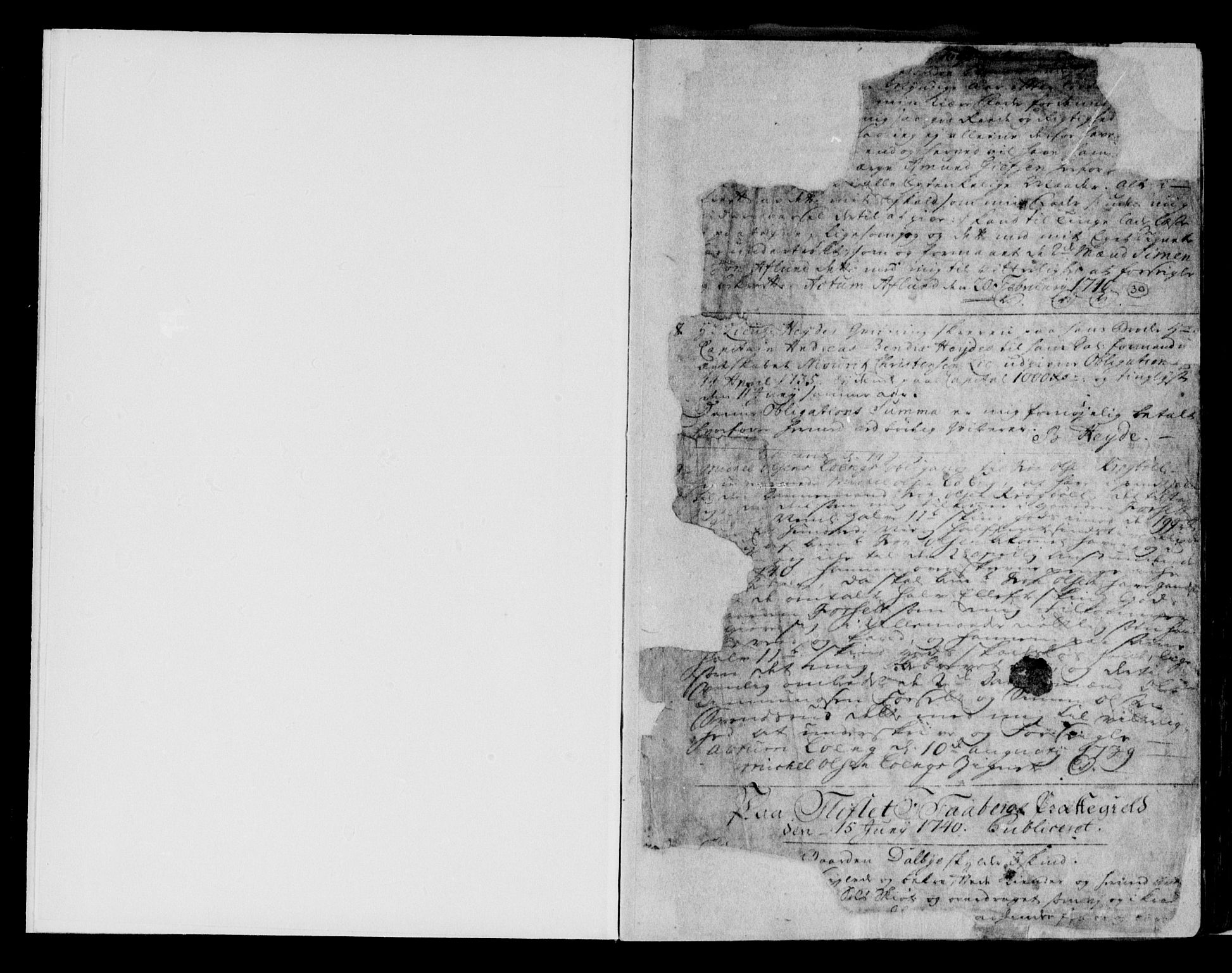 Sør-Gudbrandsdal tingrett, AV/SAH-TING-004/H/Hb/Hba/L0003A: Pantebok nr. I 3a, 1740-1748, s. 30