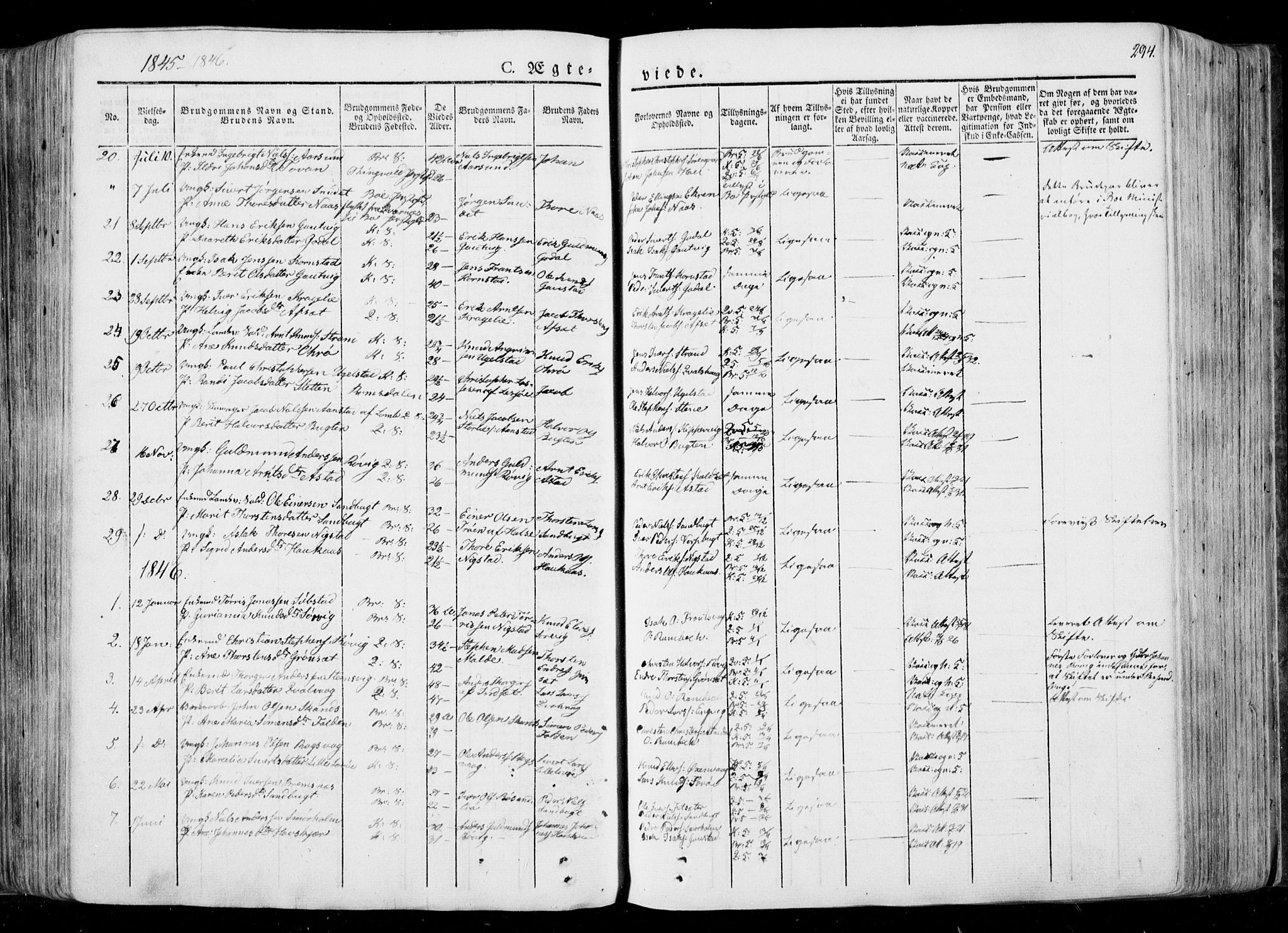 Ministerialprotokoller, klokkerbøker og fødselsregistre - Møre og Romsdal, SAT/A-1454/568/L0803: Ministerialbok nr. 568A10, 1830-1853, s. 294