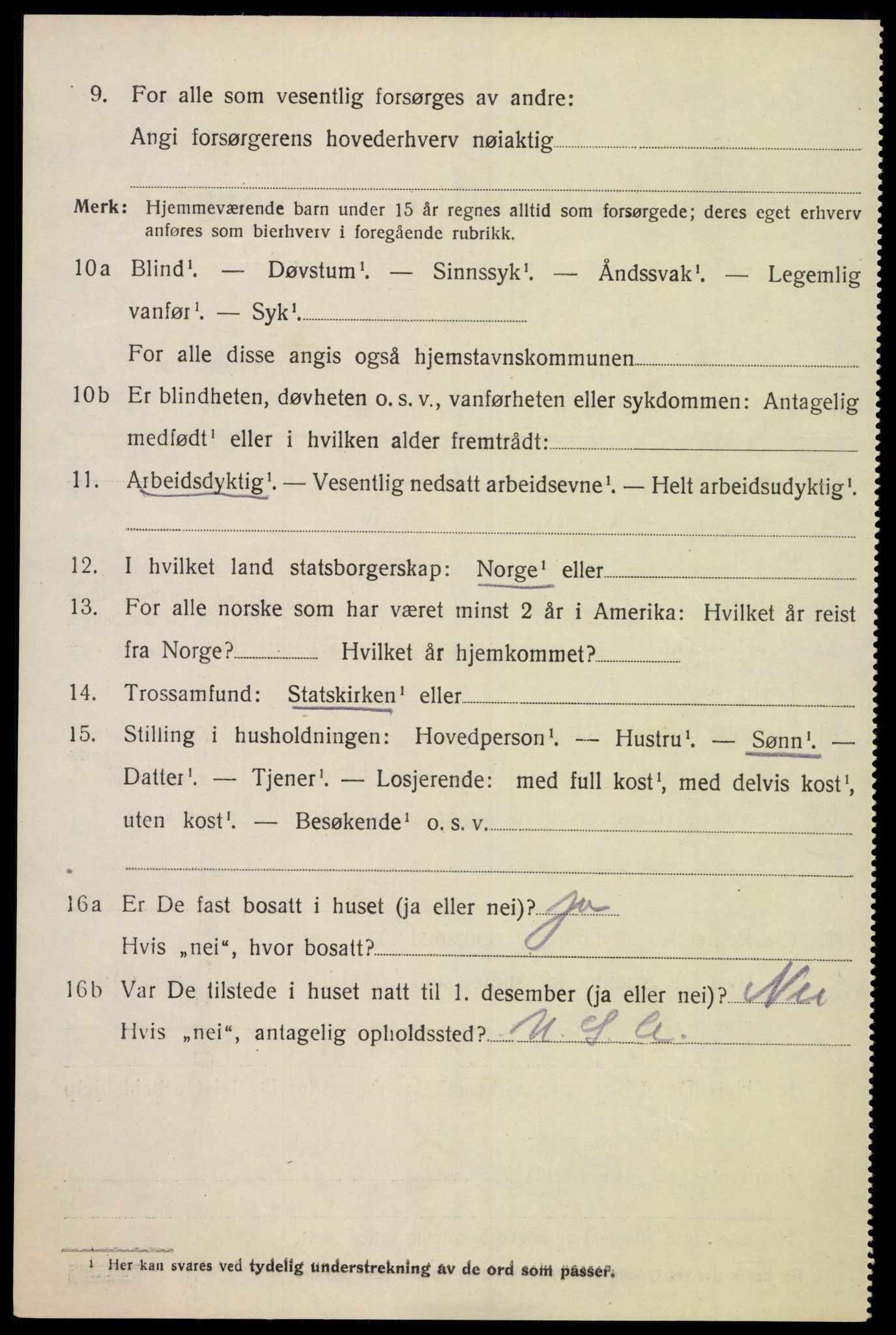 SAK, Folketelling 1920 for 1012 Oddernes herred, 1920, s. 10344