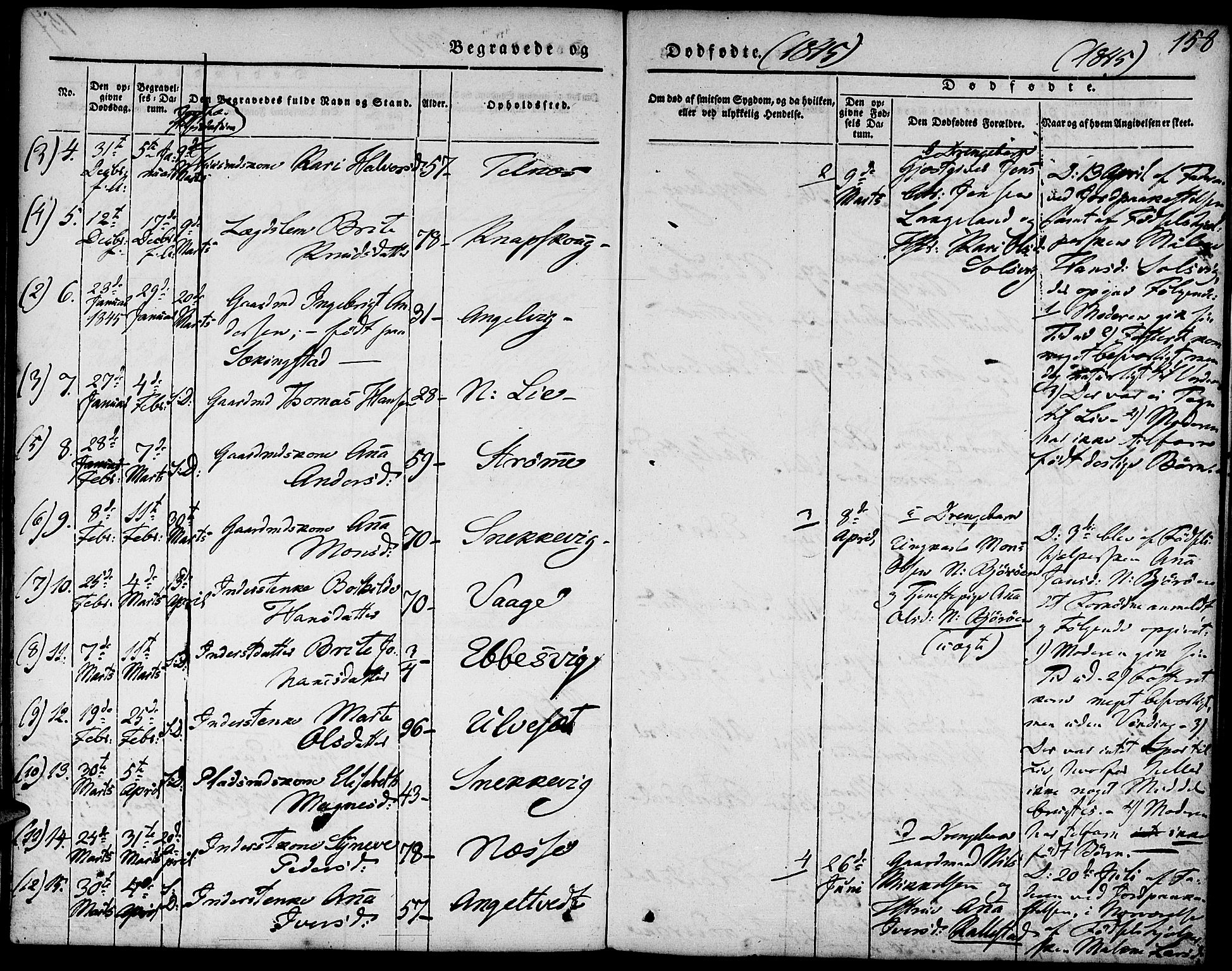 Fjell sokneprestembete, AV/SAB-A-75301/H/Haa: Ministerialbok nr. A 1, 1835-1850, s. 158