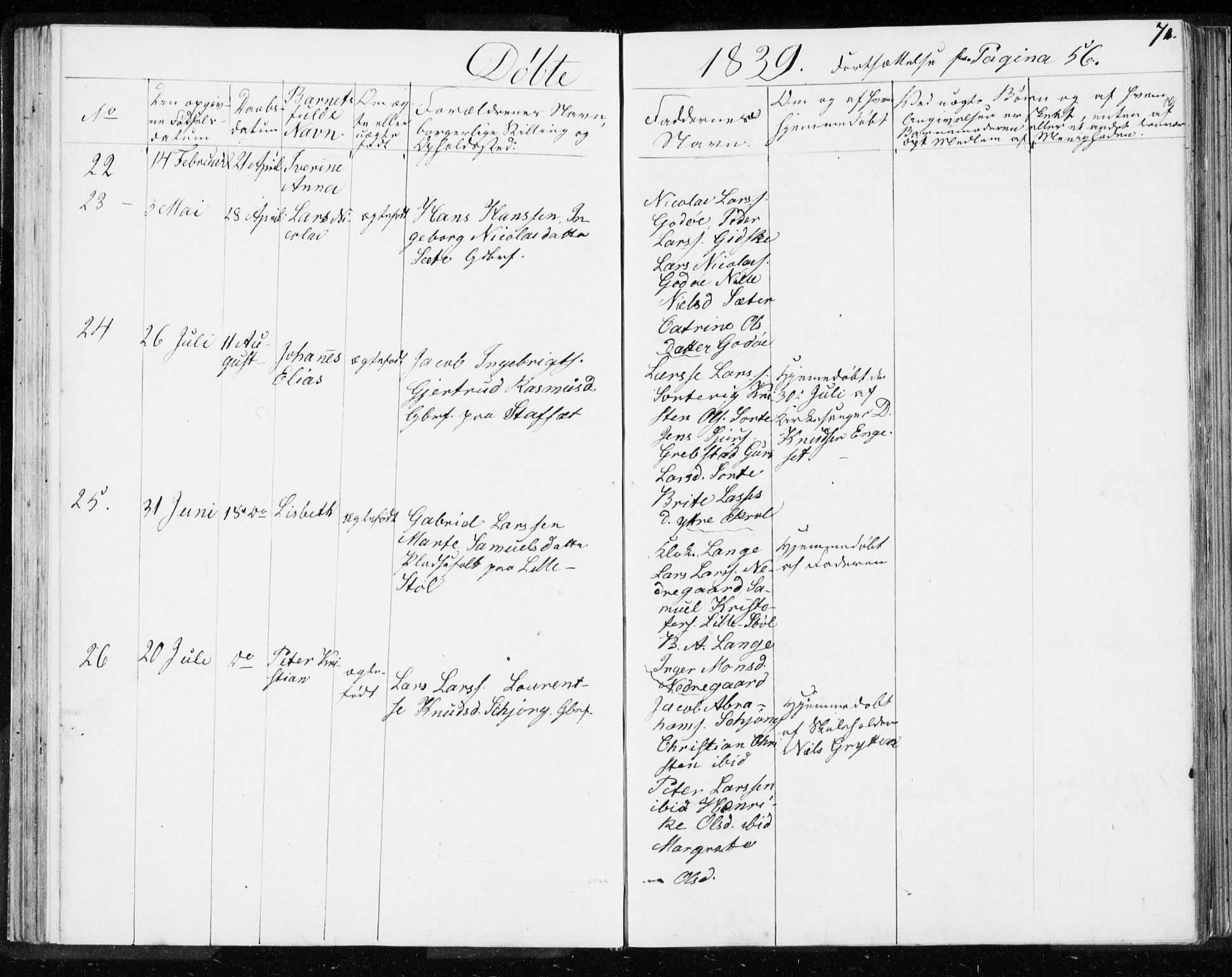 Ministerialprotokoller, klokkerbøker og fødselsregistre - Møre og Romsdal, SAT/A-1454/528/L0414: Residerende kapellans bok nr. 528B02, 1833-1844, s. 71