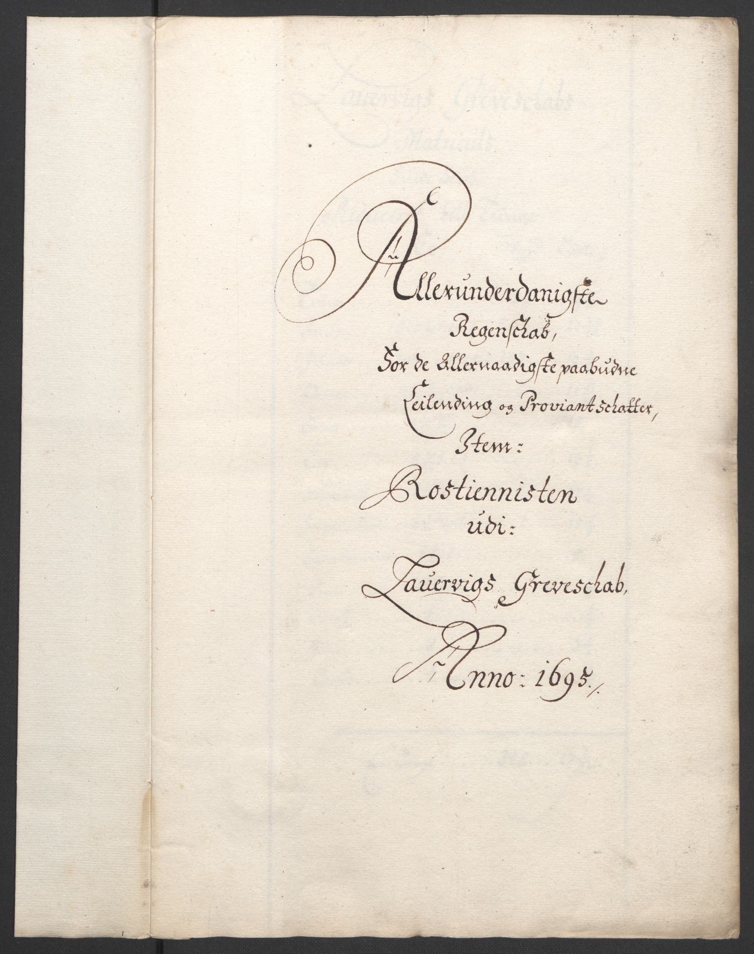 Rentekammeret inntil 1814, Reviderte regnskaper, Fogderegnskap, AV/RA-EA-4092/R33/L1974: Fogderegnskap Larvik grevskap, 1693-1695, s. 198