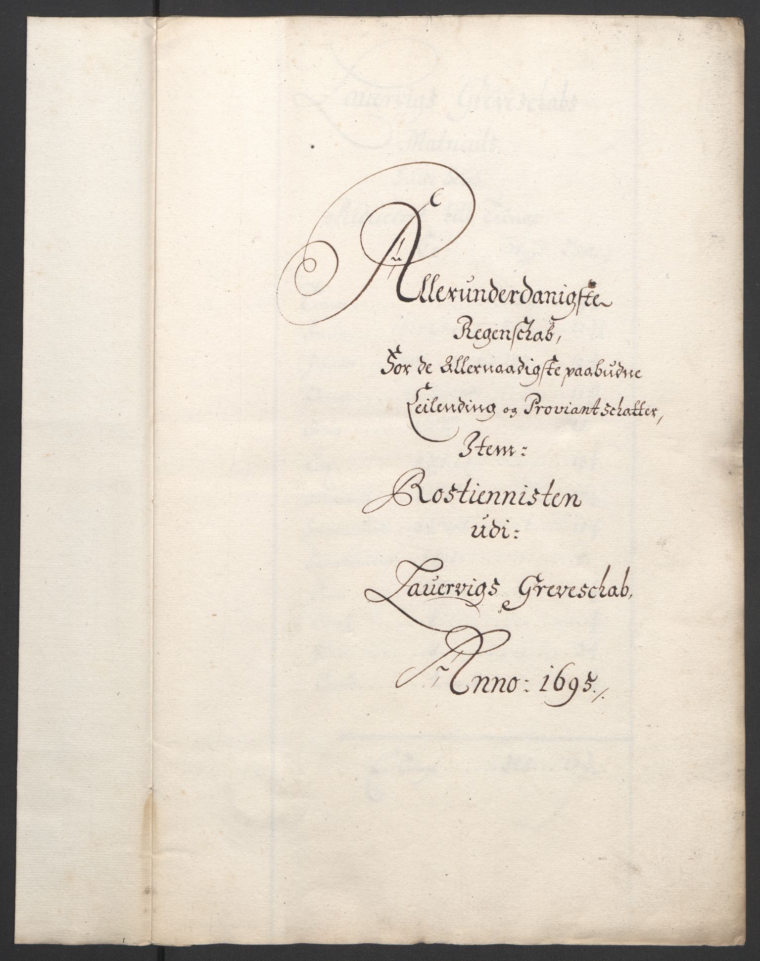 Rentekammeret inntil 1814, Reviderte regnskaper, Fogderegnskap, RA/EA-4092/R33/L1974: Fogderegnskap Larvik grevskap, 1693-1695, s. 198