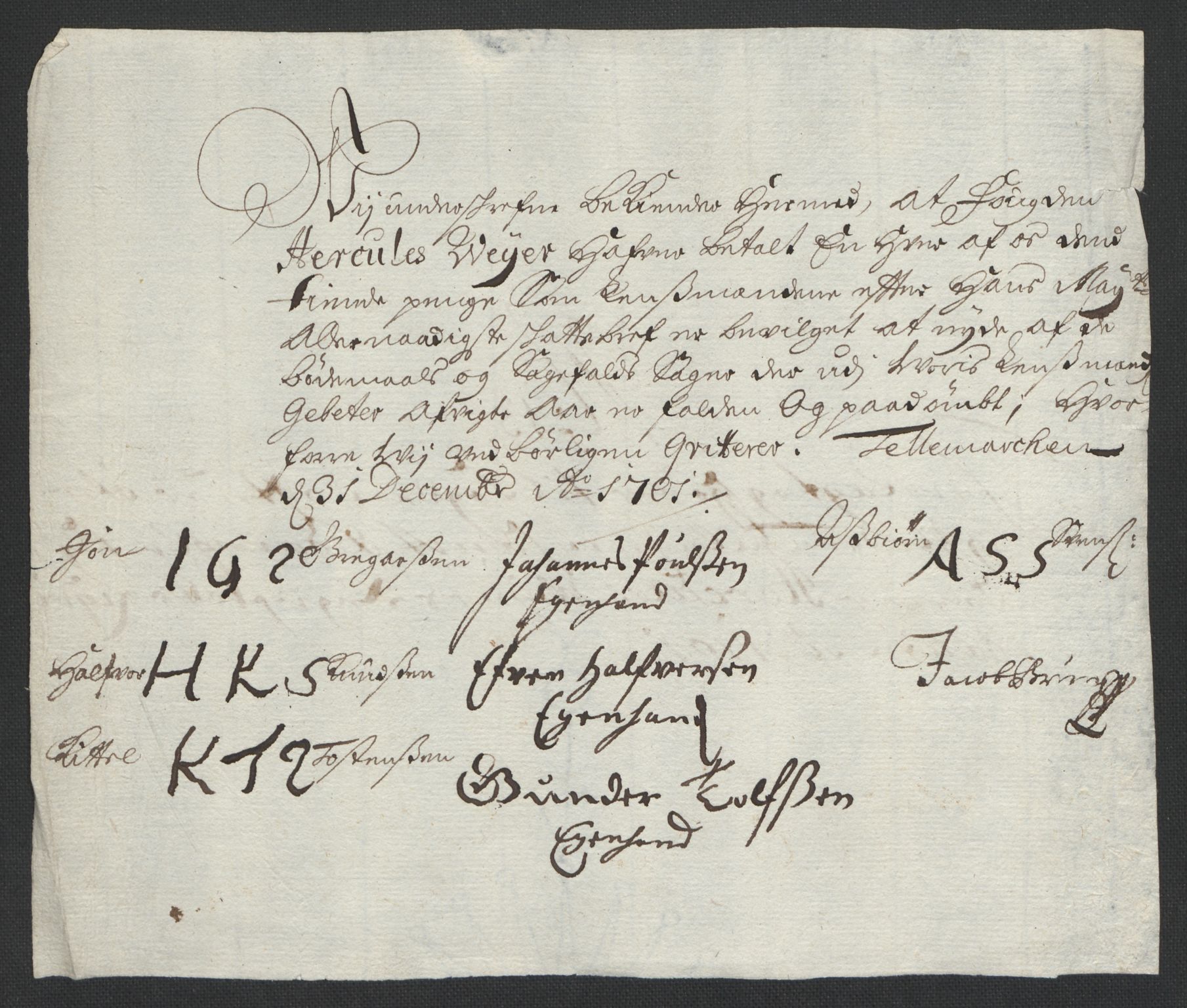 Rentekammeret inntil 1814, Reviderte regnskaper, Fogderegnskap, AV/RA-EA-4092/R36/L2105: Fogderegnskap Øvre og Nedre Telemark og Bamble, 1701, s. 217