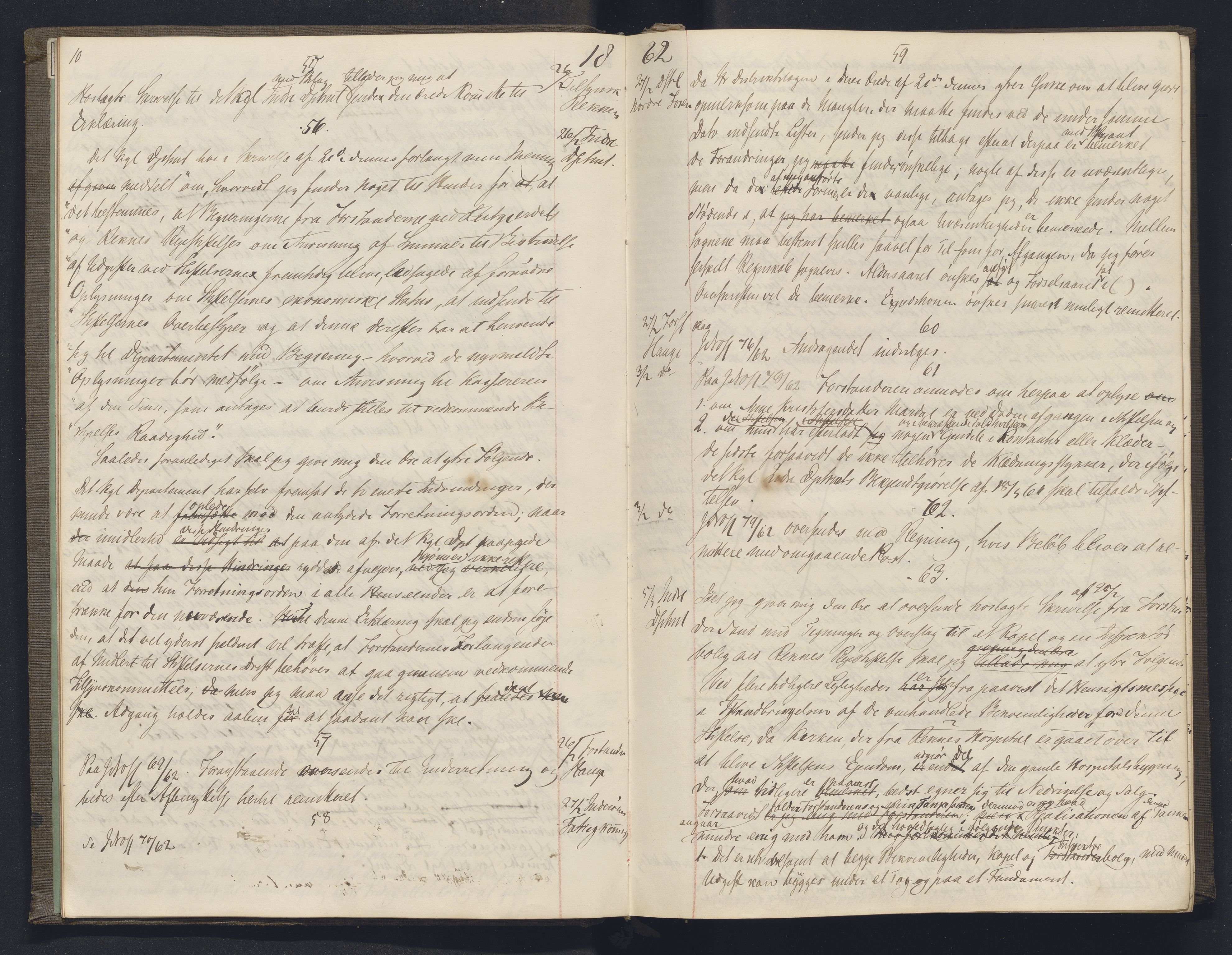 Lepraarkiver - Overlegen for den spedalske sykdom, AV/SAB-A-61001/B.b/L0003: Kopibok, 1862-1865, s. 10-11