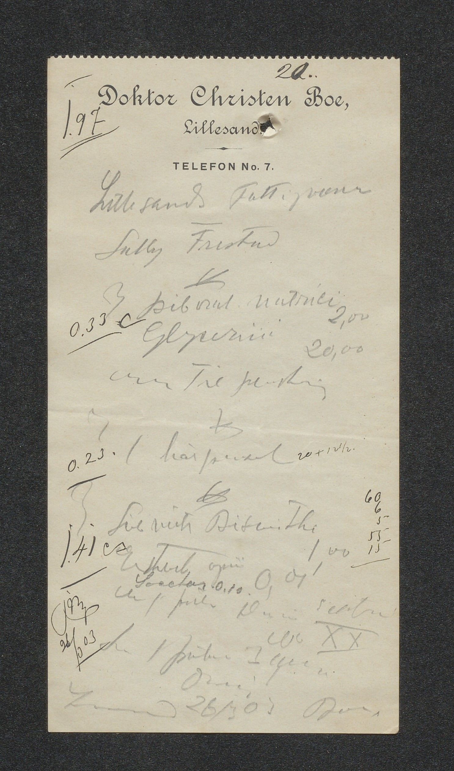 O. Terjesens rederi, AAKS/PA-2525/R/R02/L0002: Regnskapsbilag, 1899-1904