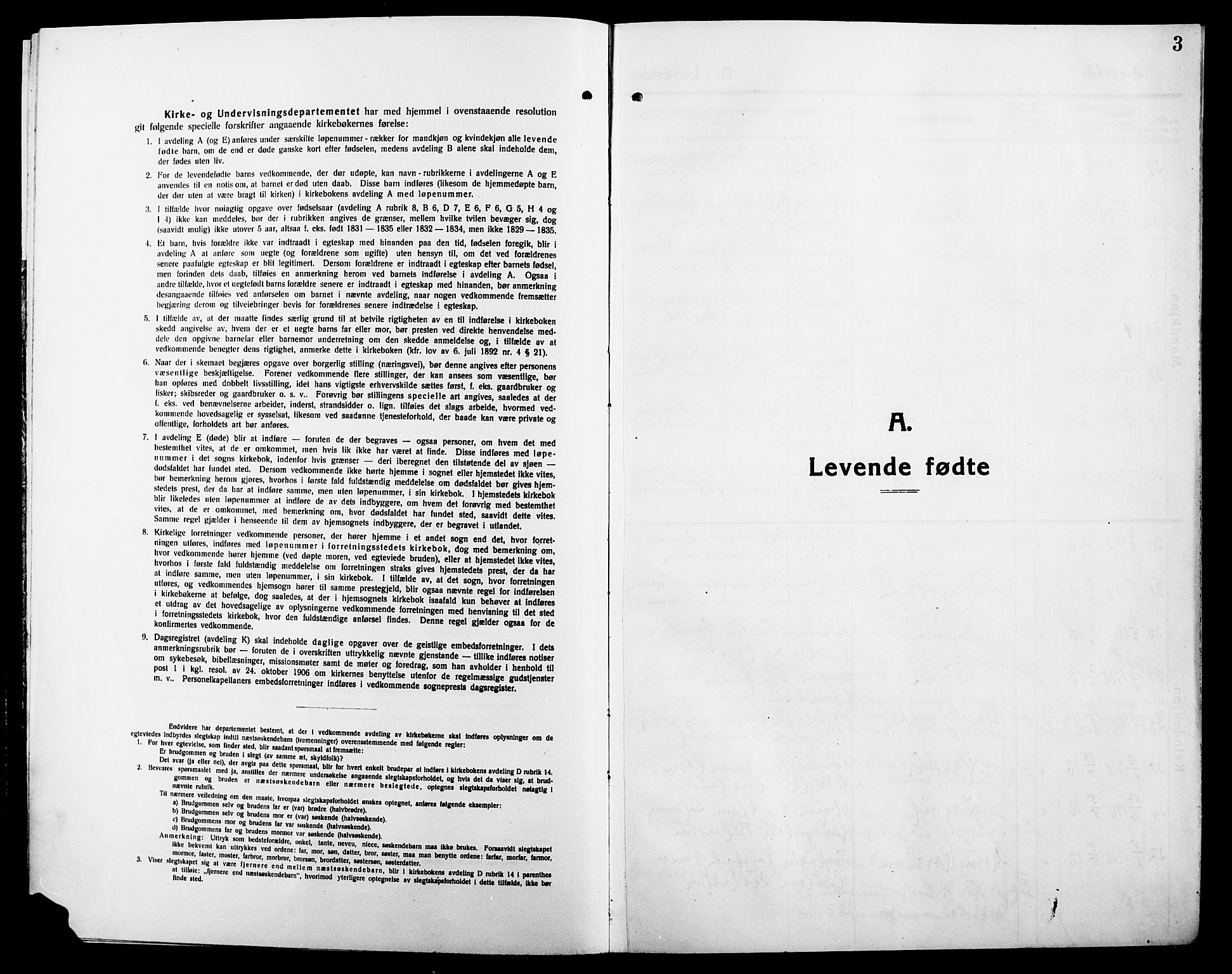 Elverum prestekontor, SAH/PREST-044/H/Ha/Hab/L0010: Klokkerbok nr. 10, 1912-1922, s. 3