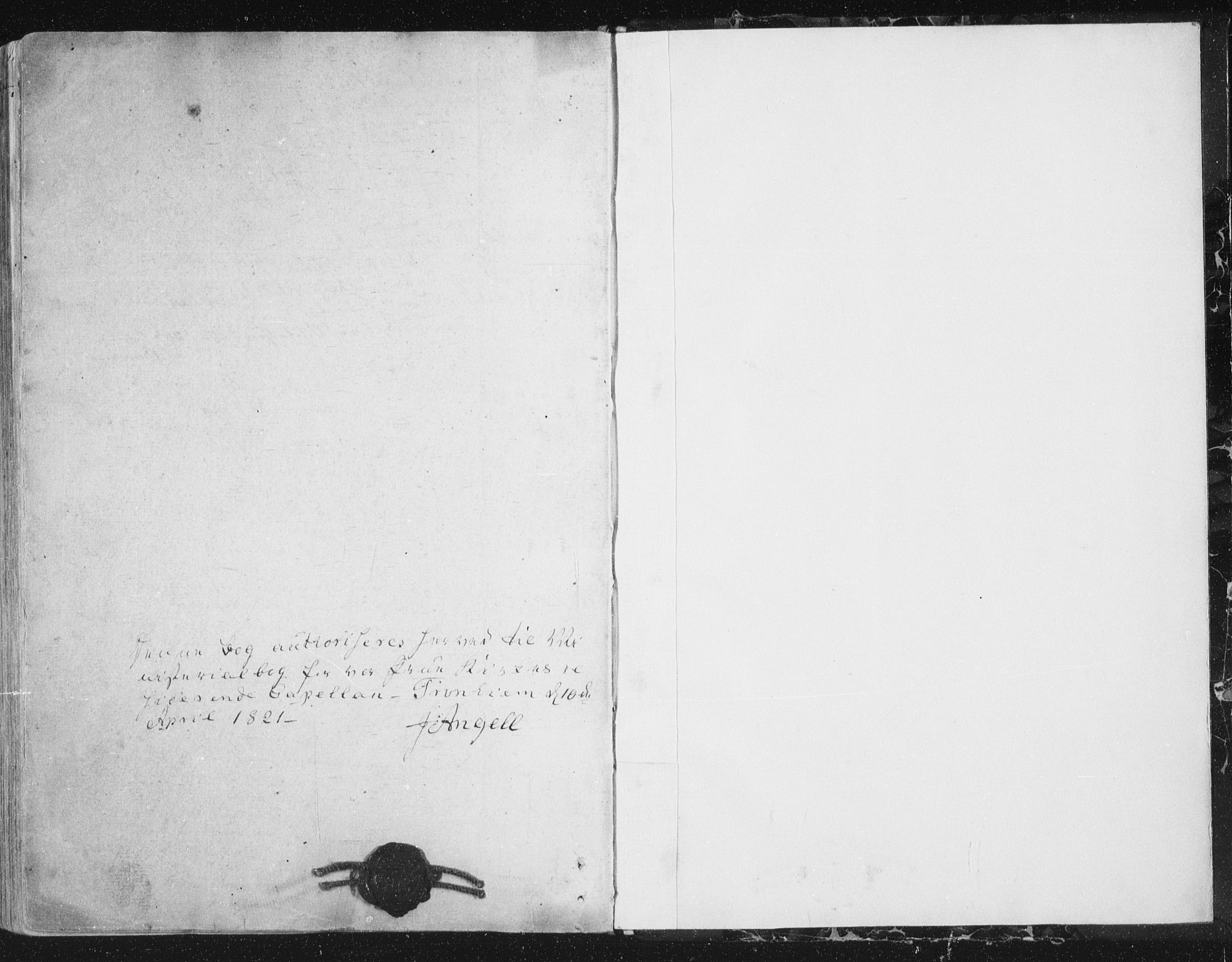 Ministerialprotokoller, klokkerbøker og fødselsregistre - Sør-Trøndelag, SAT/A-1456/602/L0127: Residerende kapellans bok nr. 602B01, 1821-1875