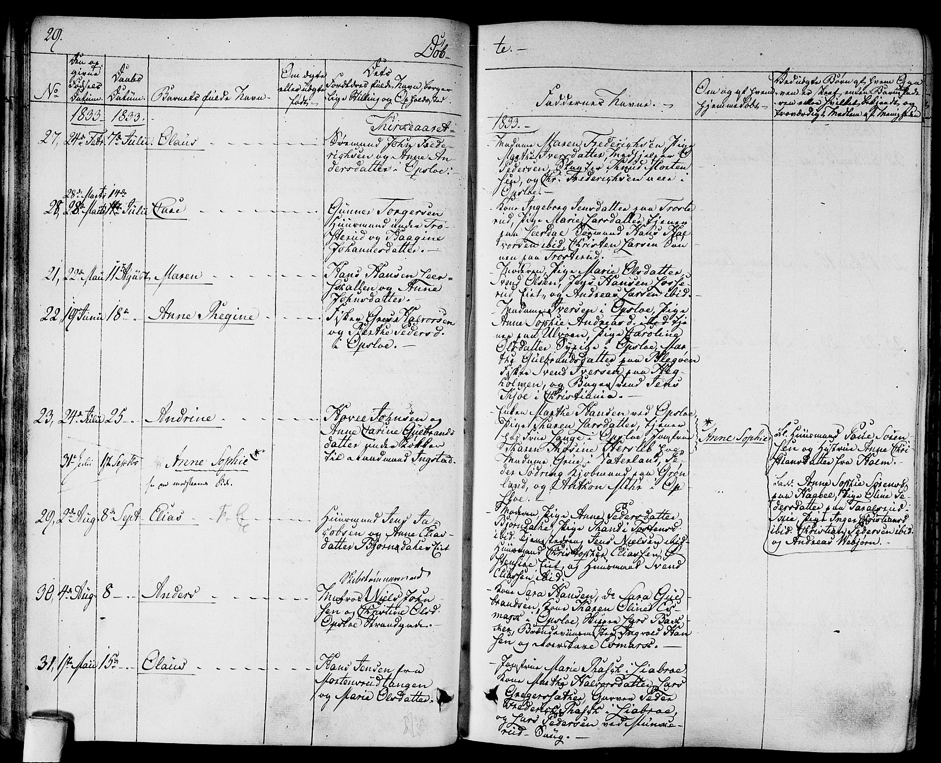 Gamlebyen prestekontor Kirkebøker, AV/SAO-A-10884/F/Fa/L0003: Ministerialbok nr. 3, 1829-1849, s. 29