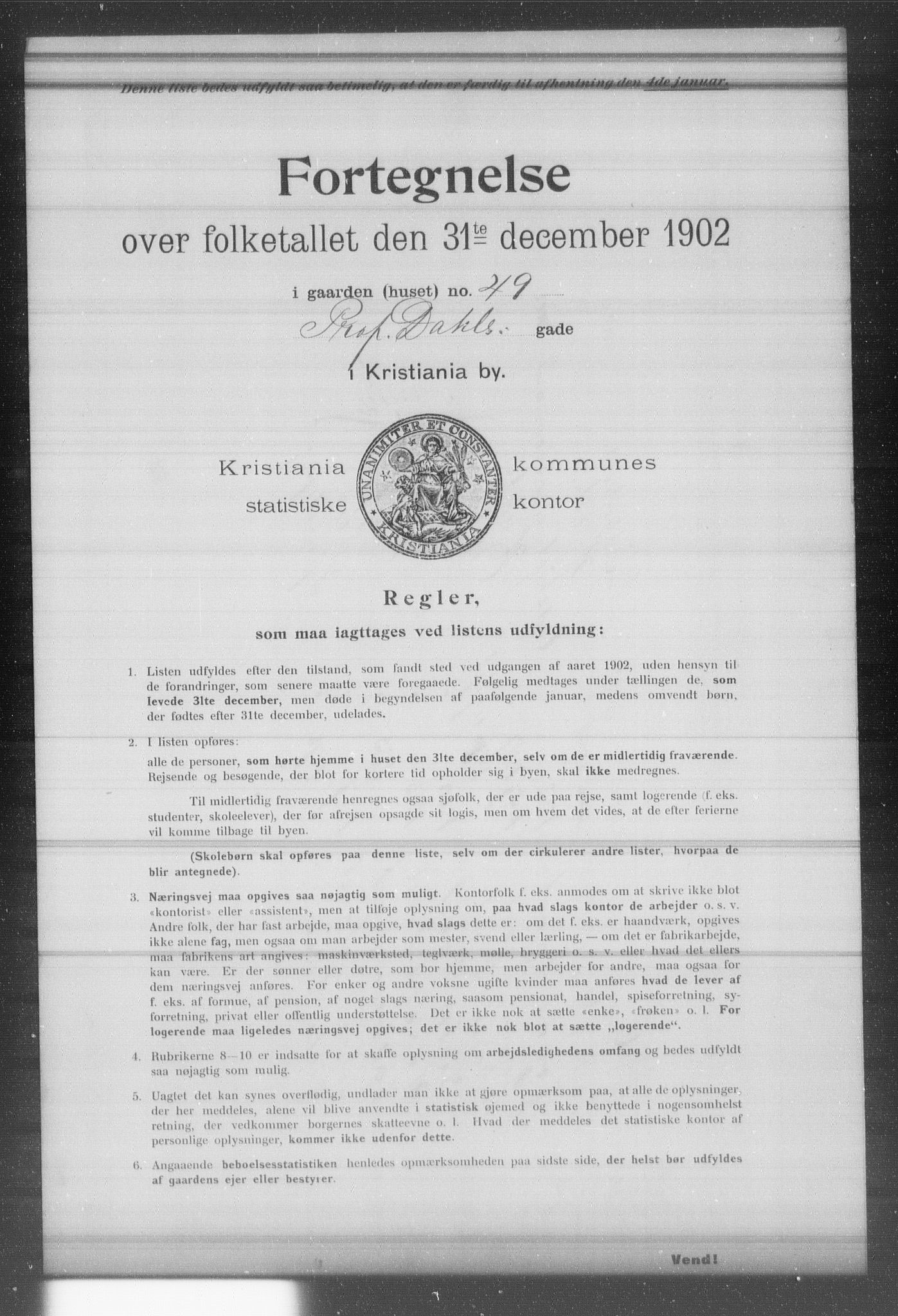 OBA, Kommunal folketelling 31.12.1902 for Kristiania kjøpstad, 1902, s. 15588